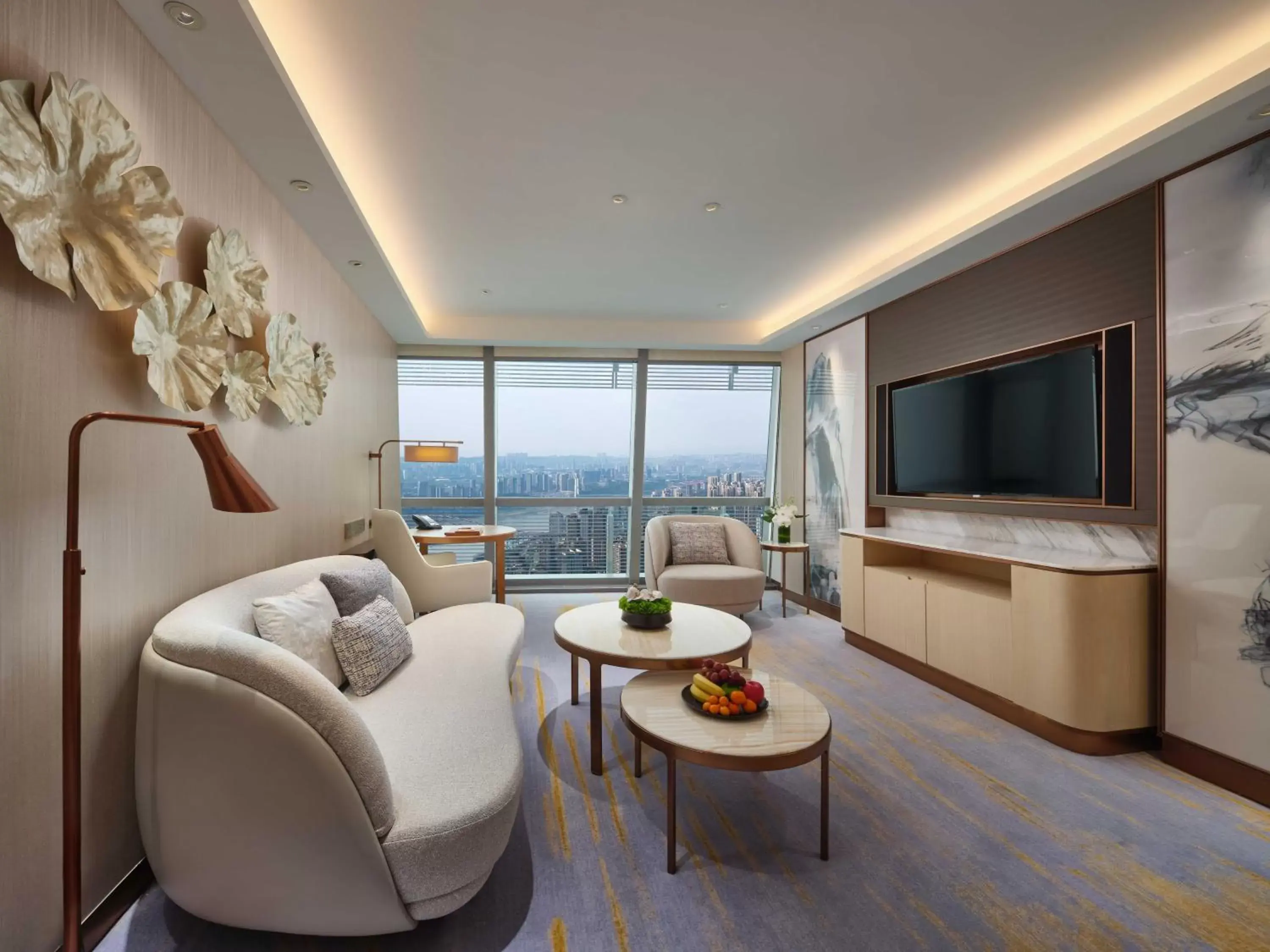 Bedroom, Seating Area in InterContinental Chongqing Raffles City, an IHG Hotel