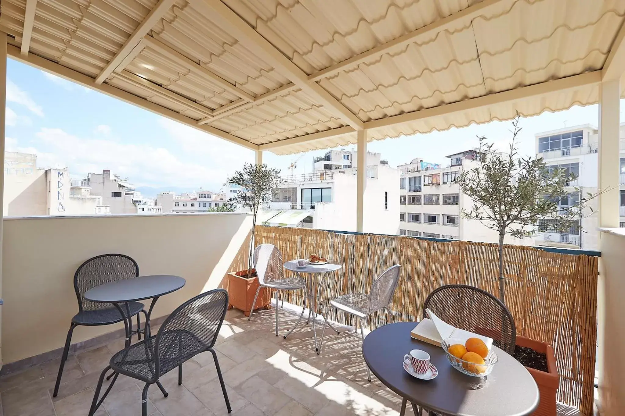 Patio, Balcony/Terrace in toStay-Unique apartment hotel in Athens center!