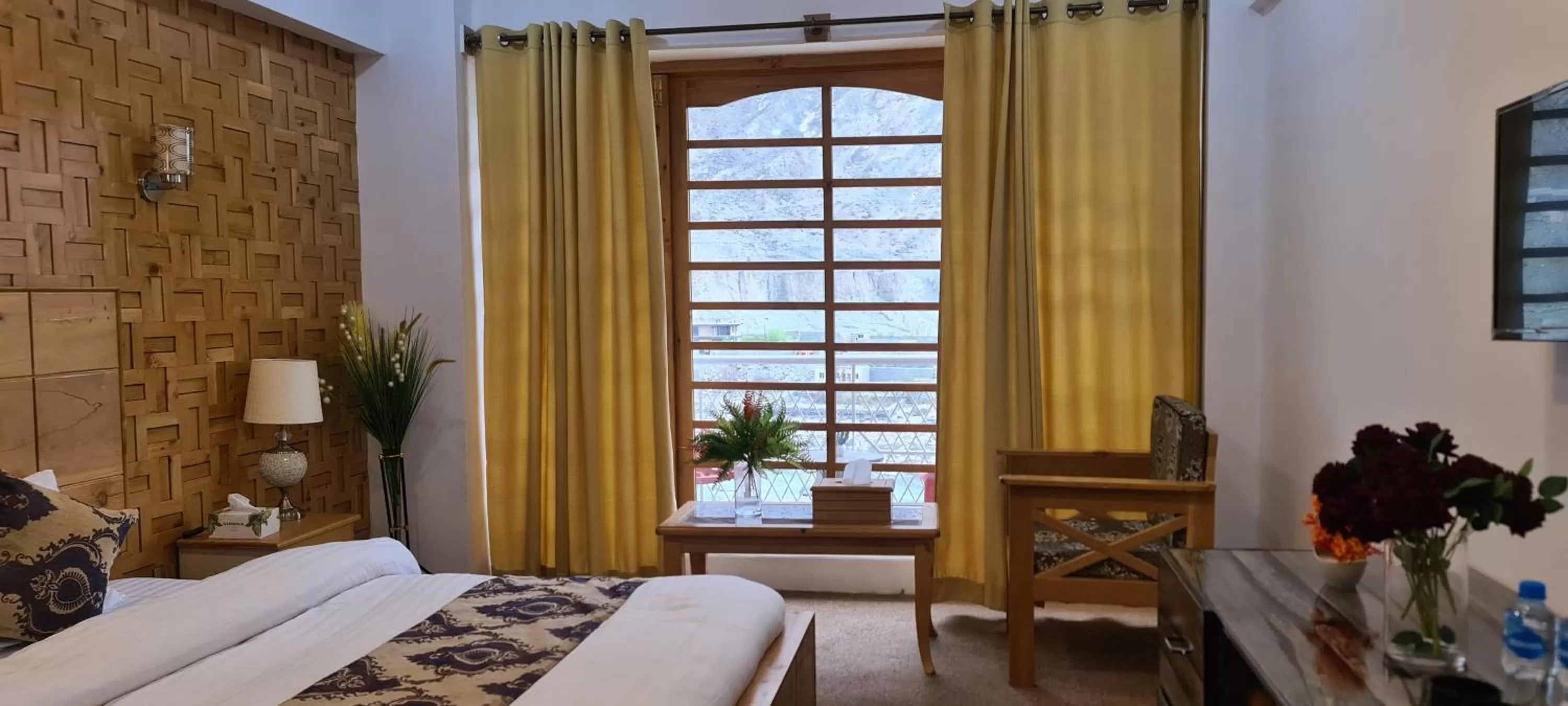 Photo of the whole room in Indus Lodges Gilgit