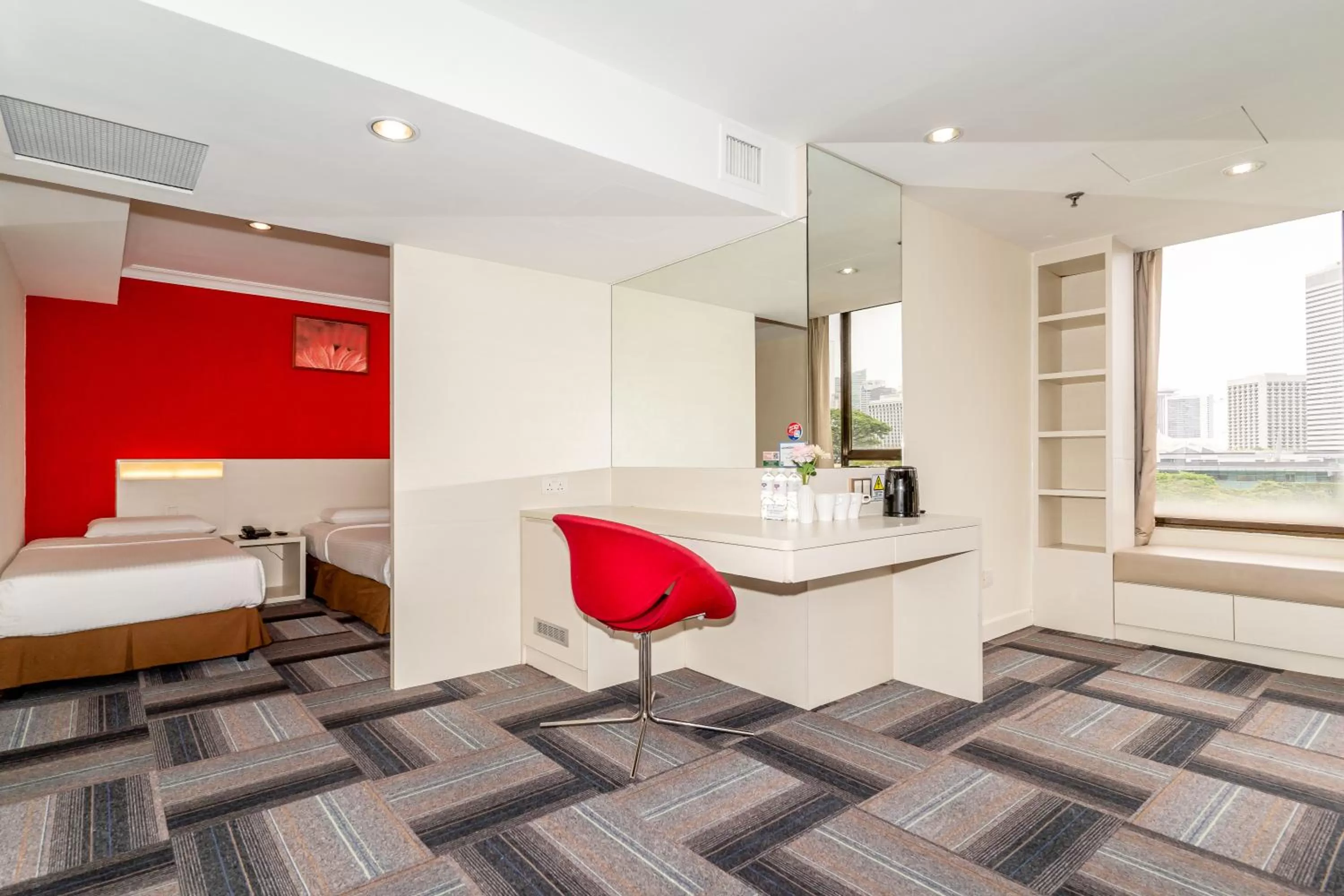 Lounge or bar, Bed in YMCA One Orchard