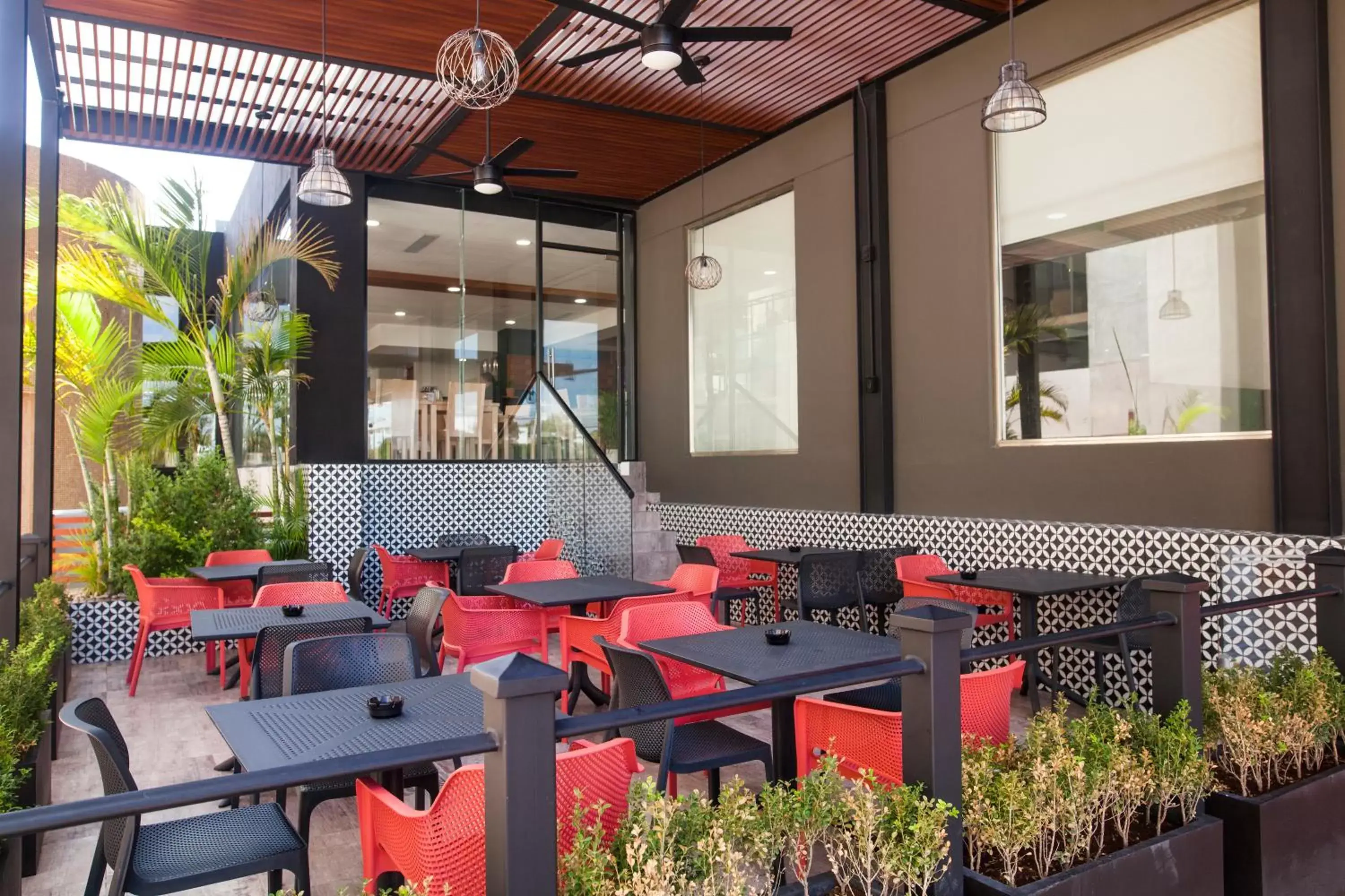 Patio, Restaurant/Places to Eat in Wyndham Garden Cancun Downtown