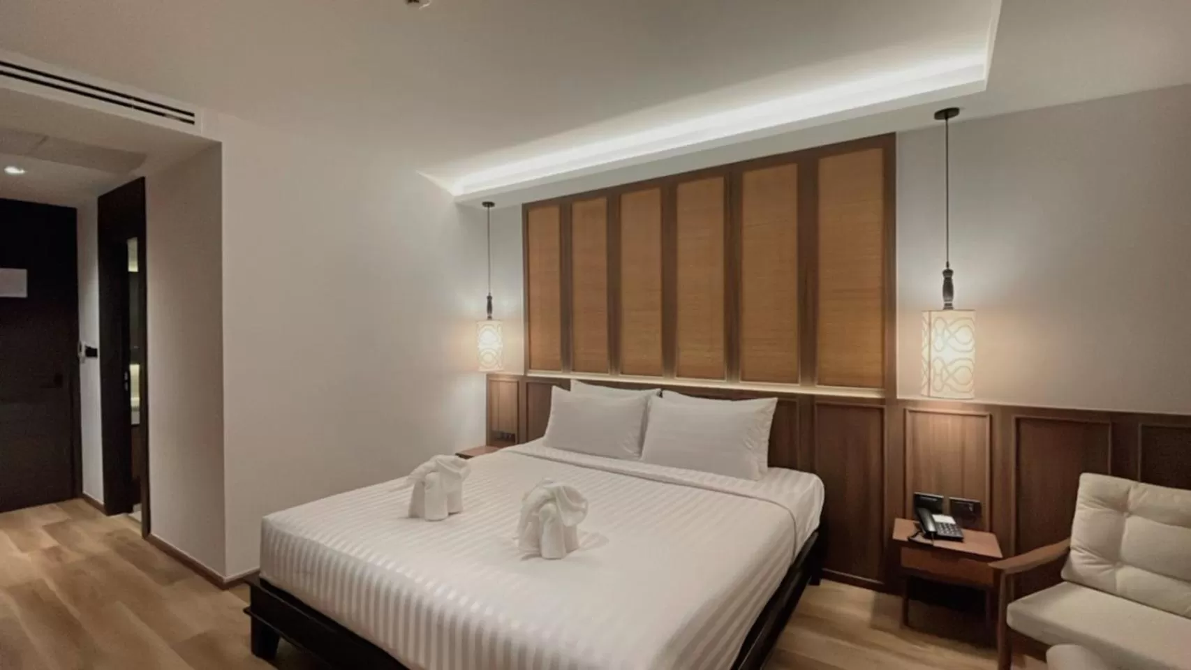 Bed in Sareeviengping Hotel Chiangmai