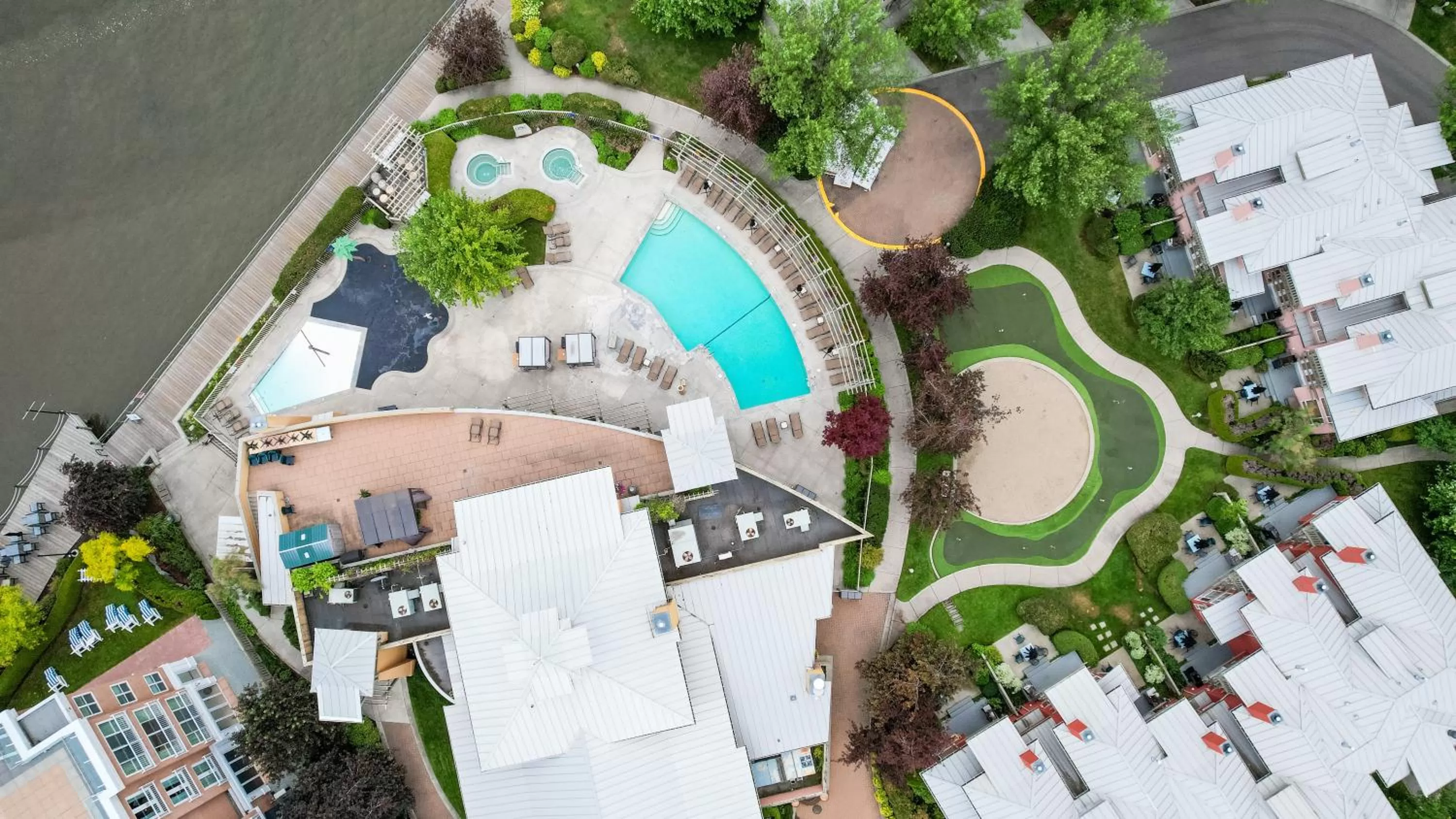 Bird's eye view in Manteo at Eldorado Resort