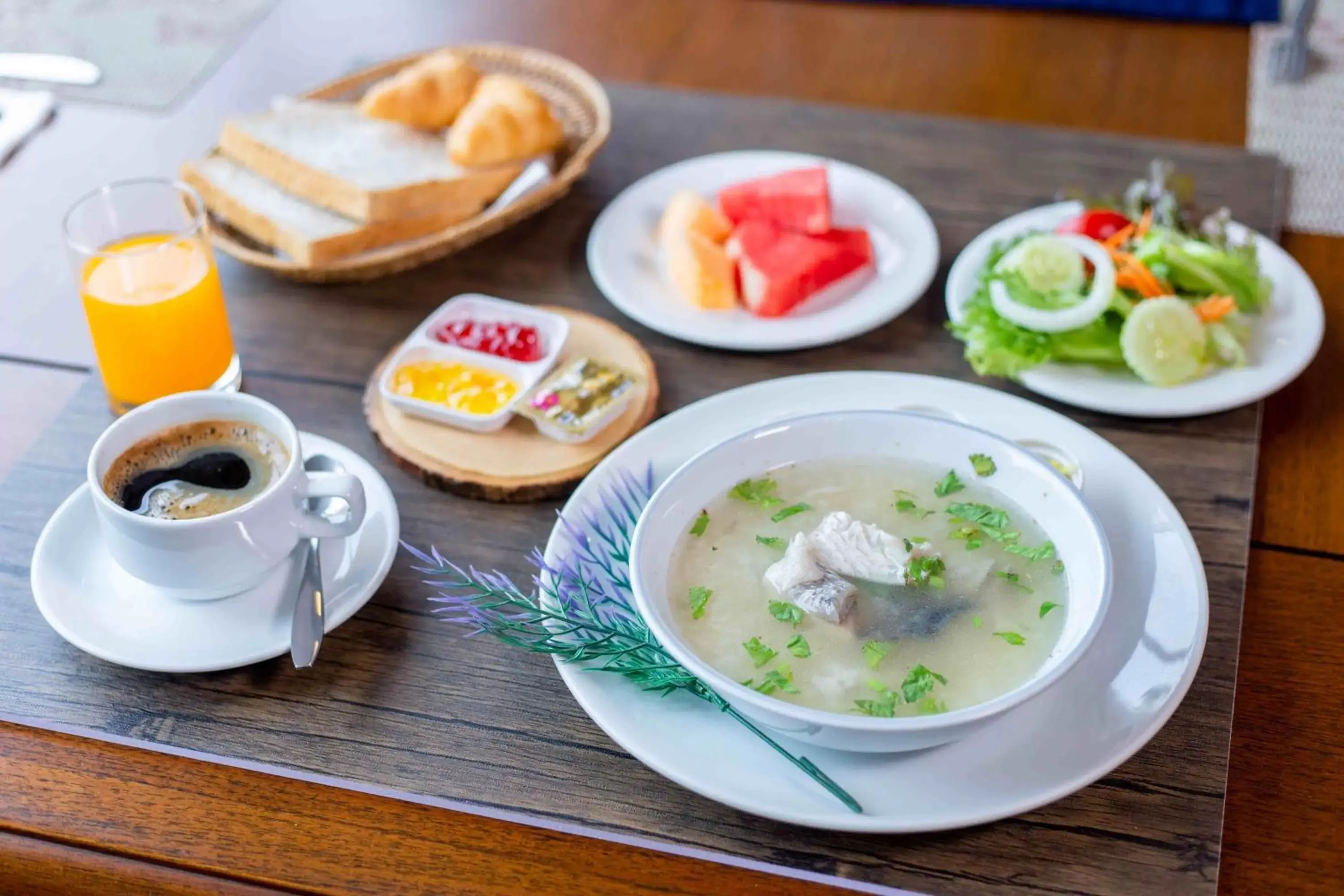 Breakfast in Tohsang Heritage Ubon Ratchathani Hotel