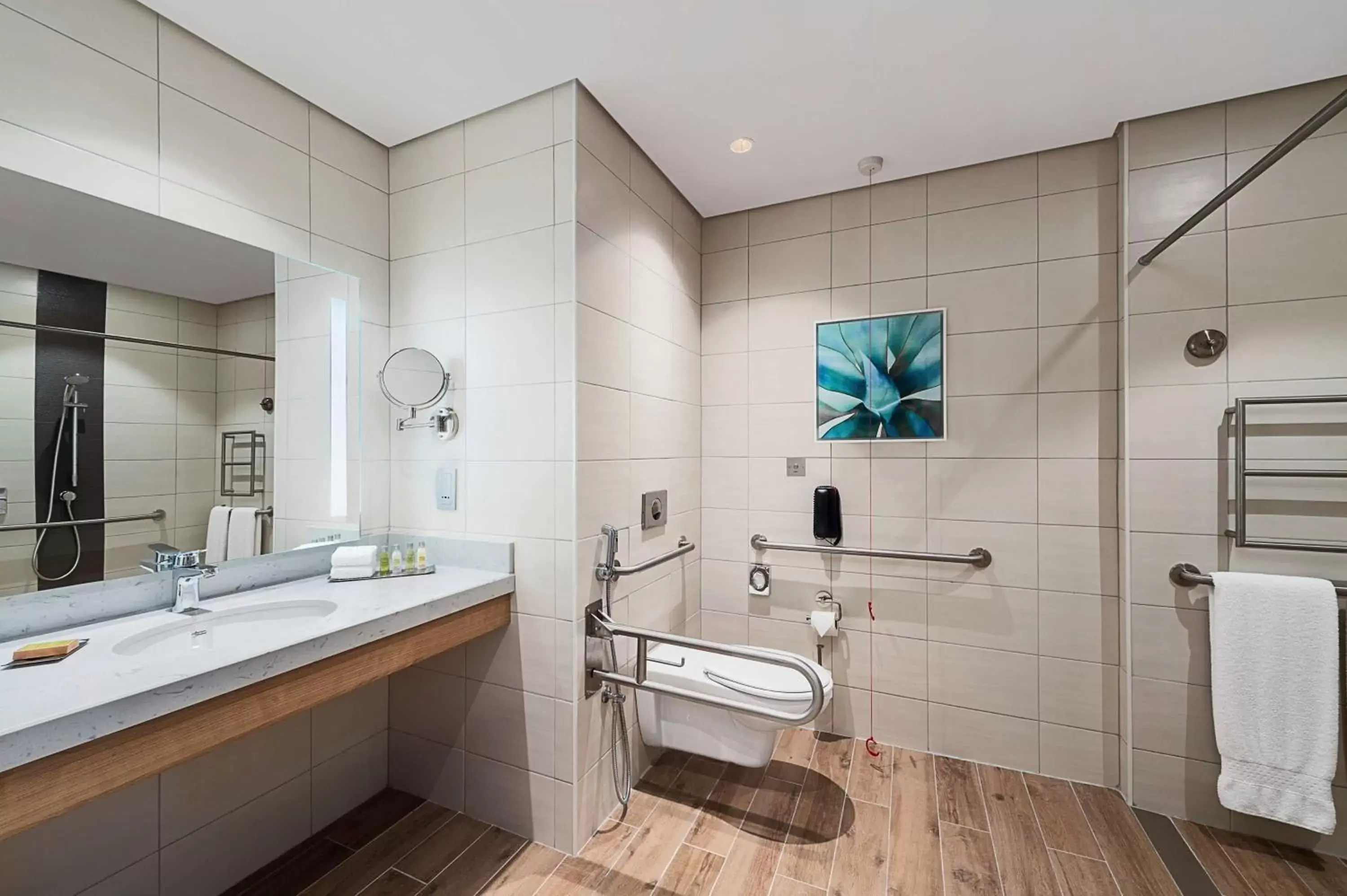 Bathroom in Hilton Garden Inn Kuwait Bathroom in Hilton Garden Inn Kuwait