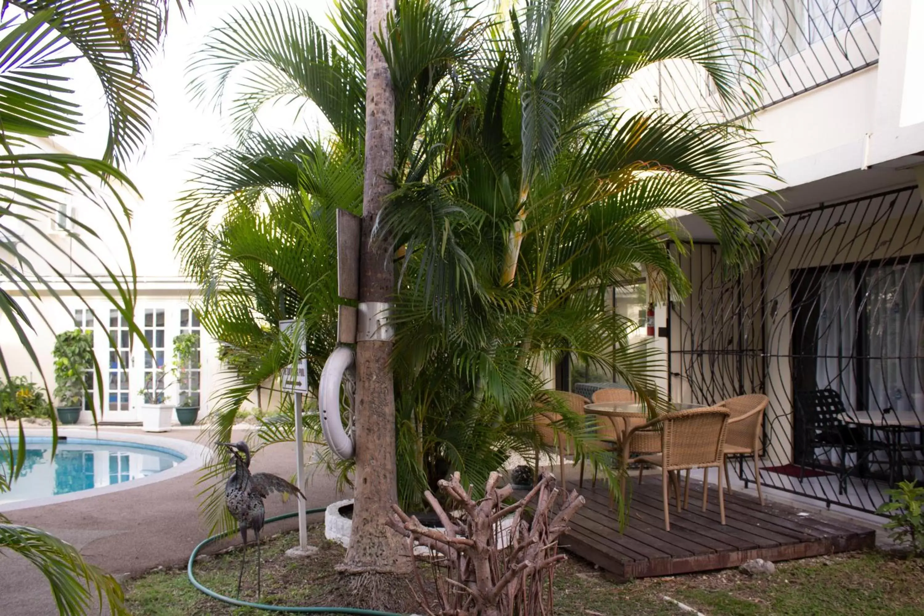 Balcony/Terrace, Swimming Pool in Pirate's Inn