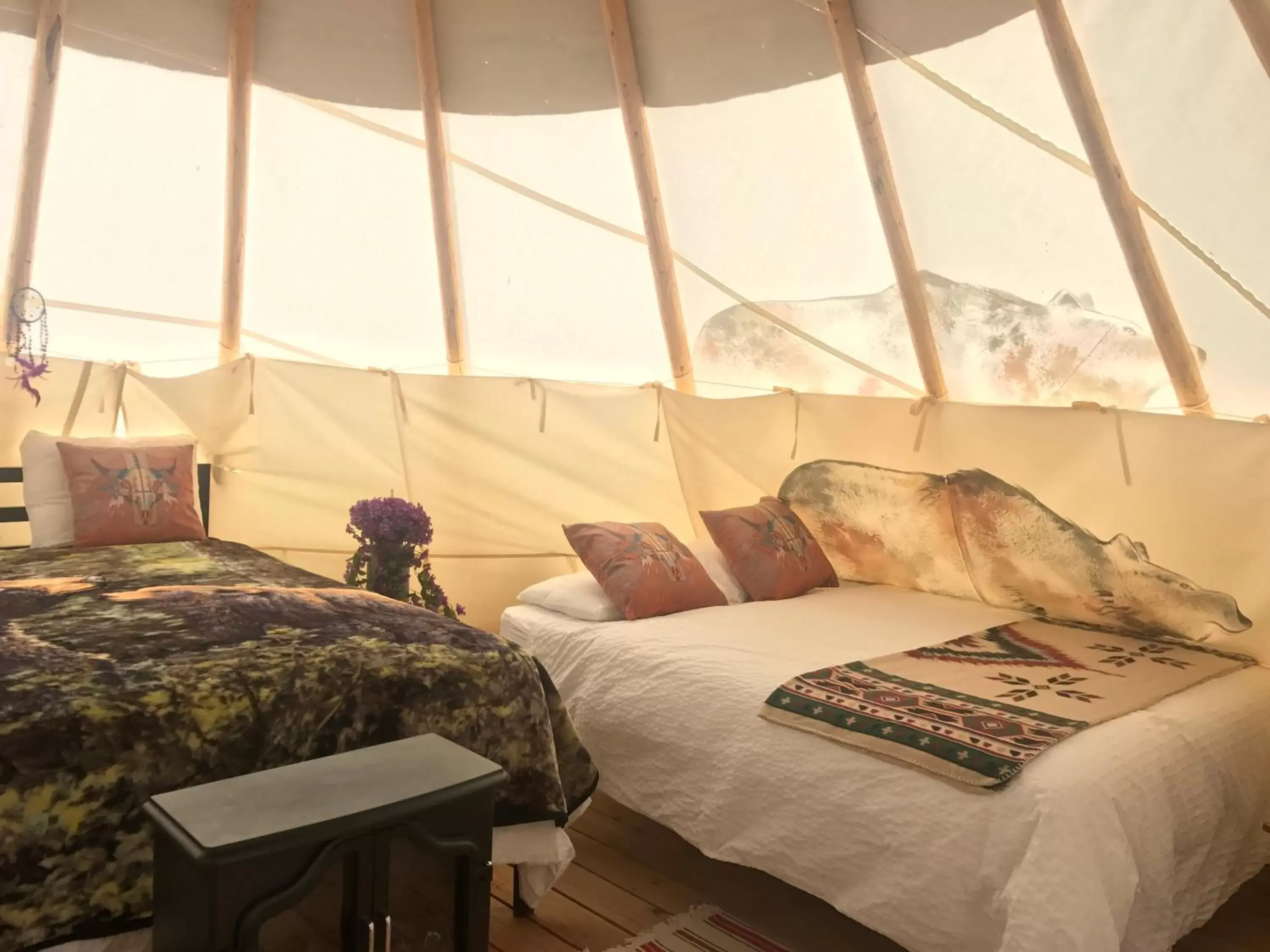 Bed in Olancha RV Park and Motel Bed in Olancha RV Park and Motel