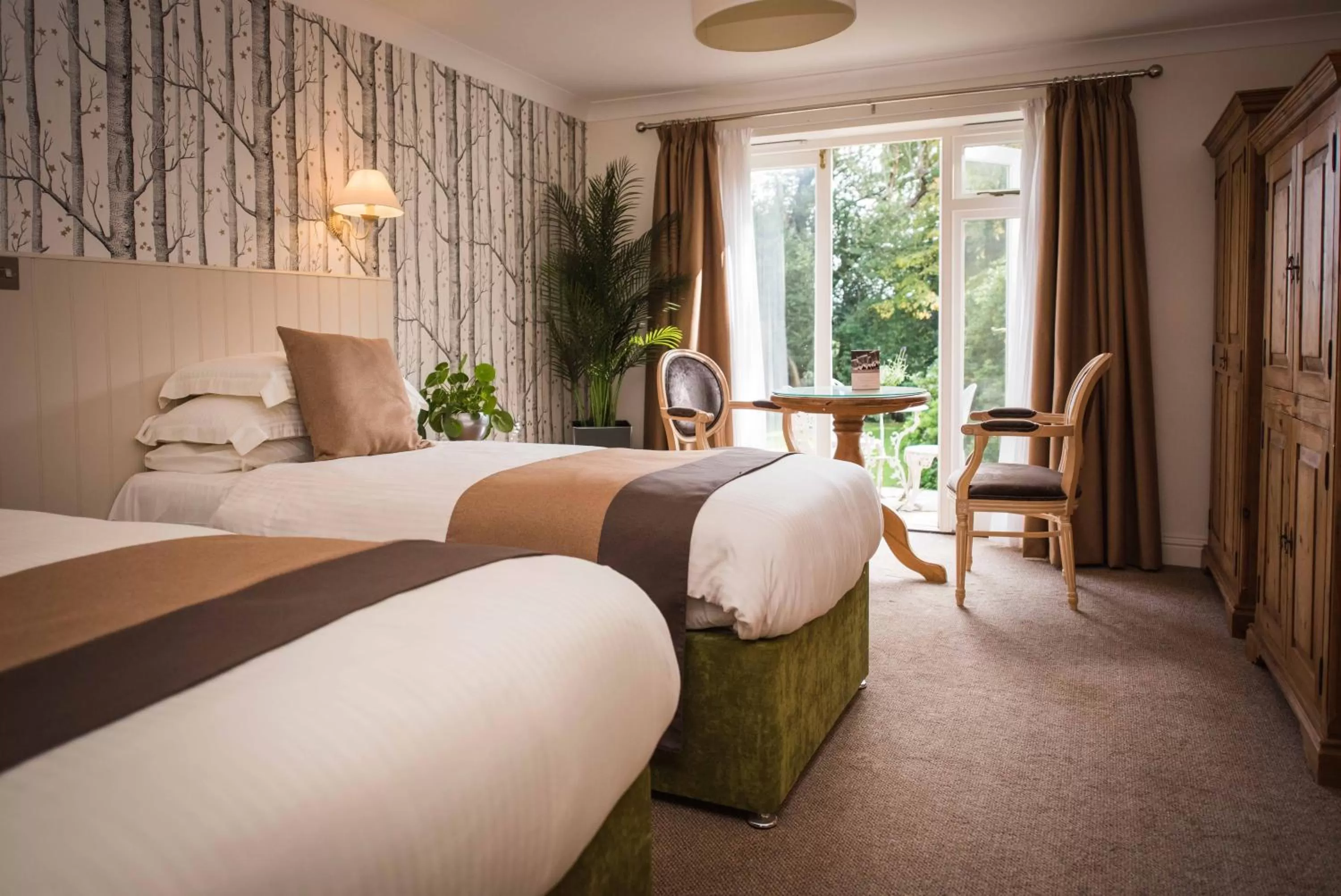 Bed in Flackley Ash Country House Hotel