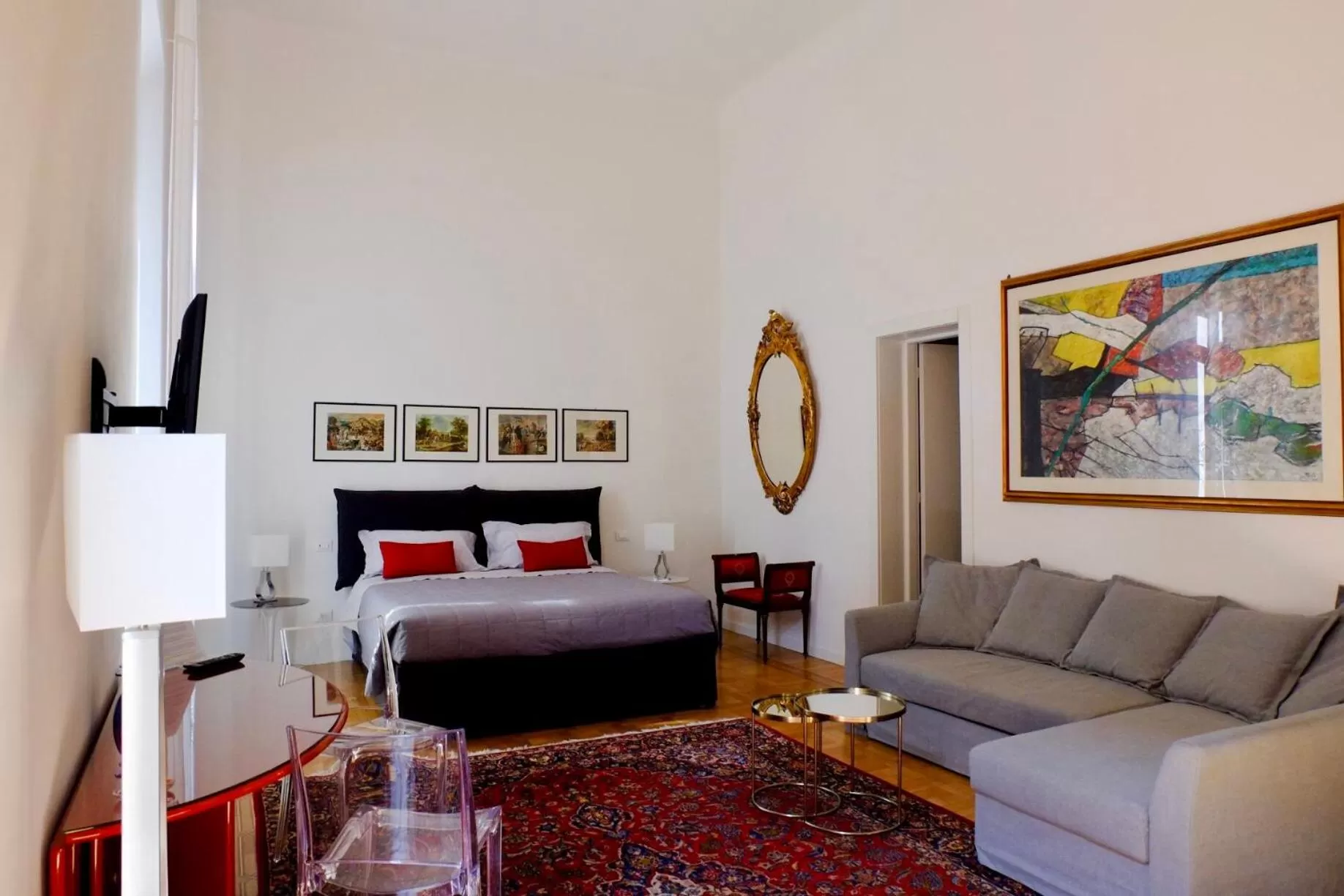 Living room, Seating Area in B&B Second Floor Centro Storico Bologna