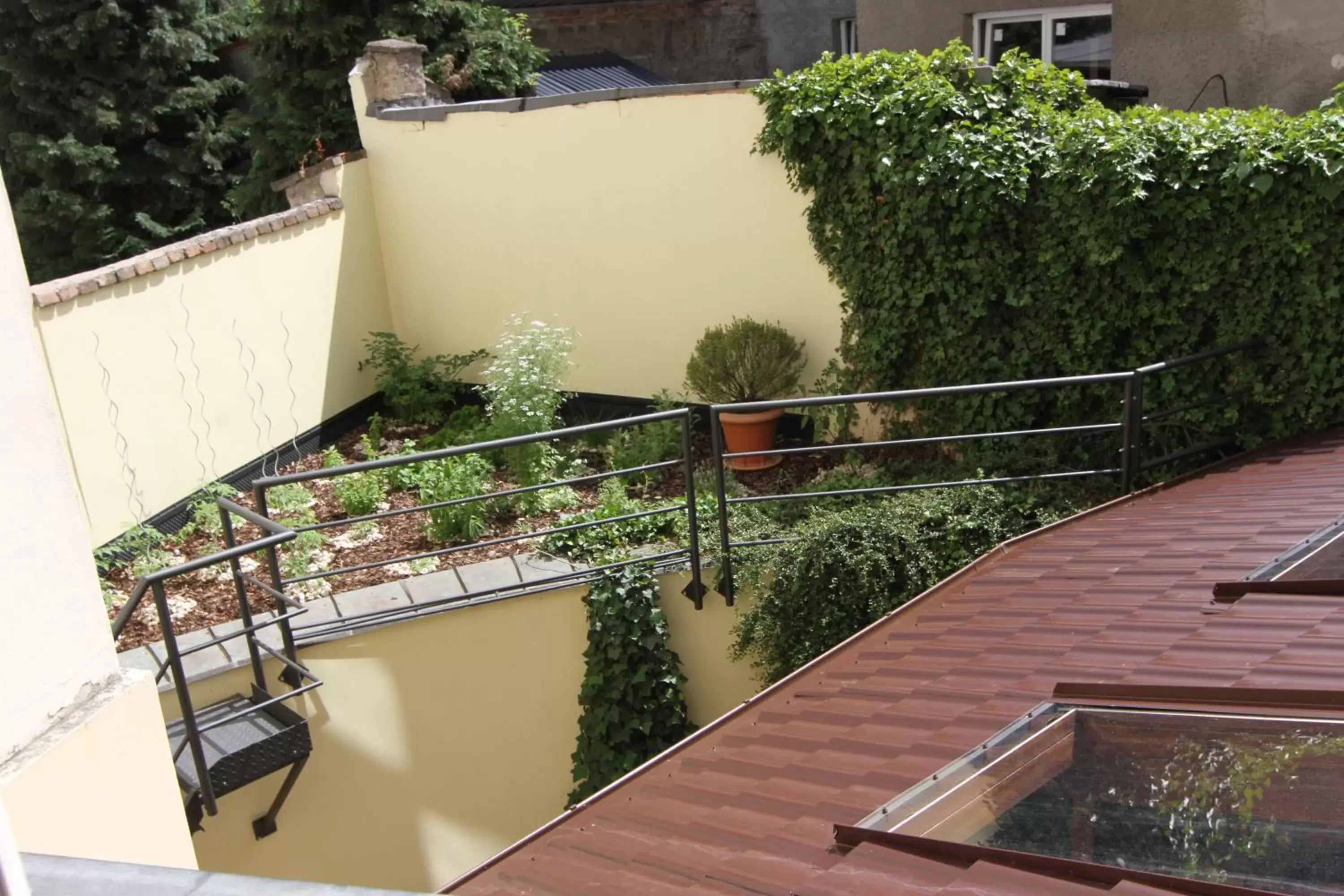 Garden, Balcony/Terrace in Hotel Theresia