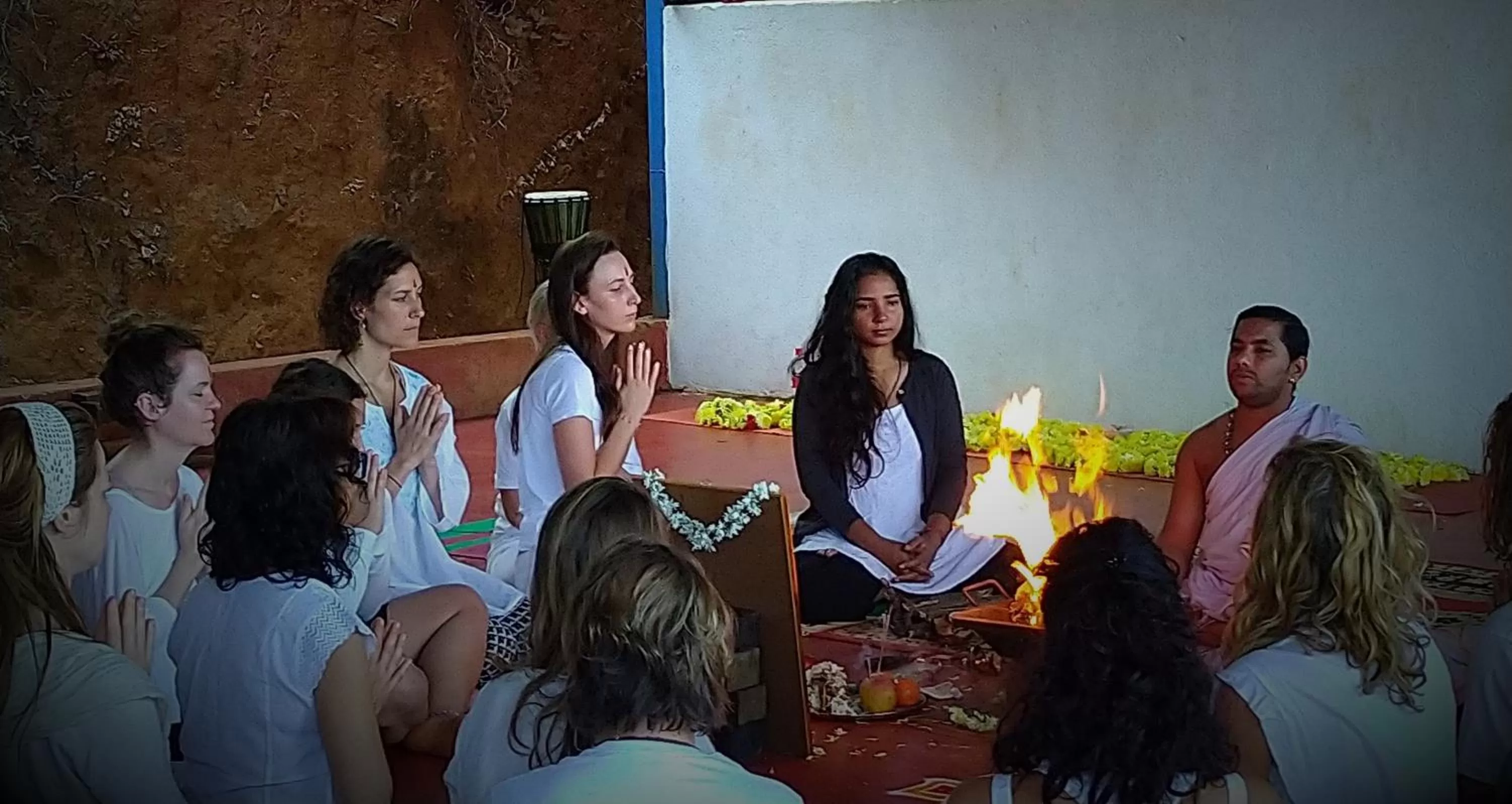 People in Red Earth - Gokarna