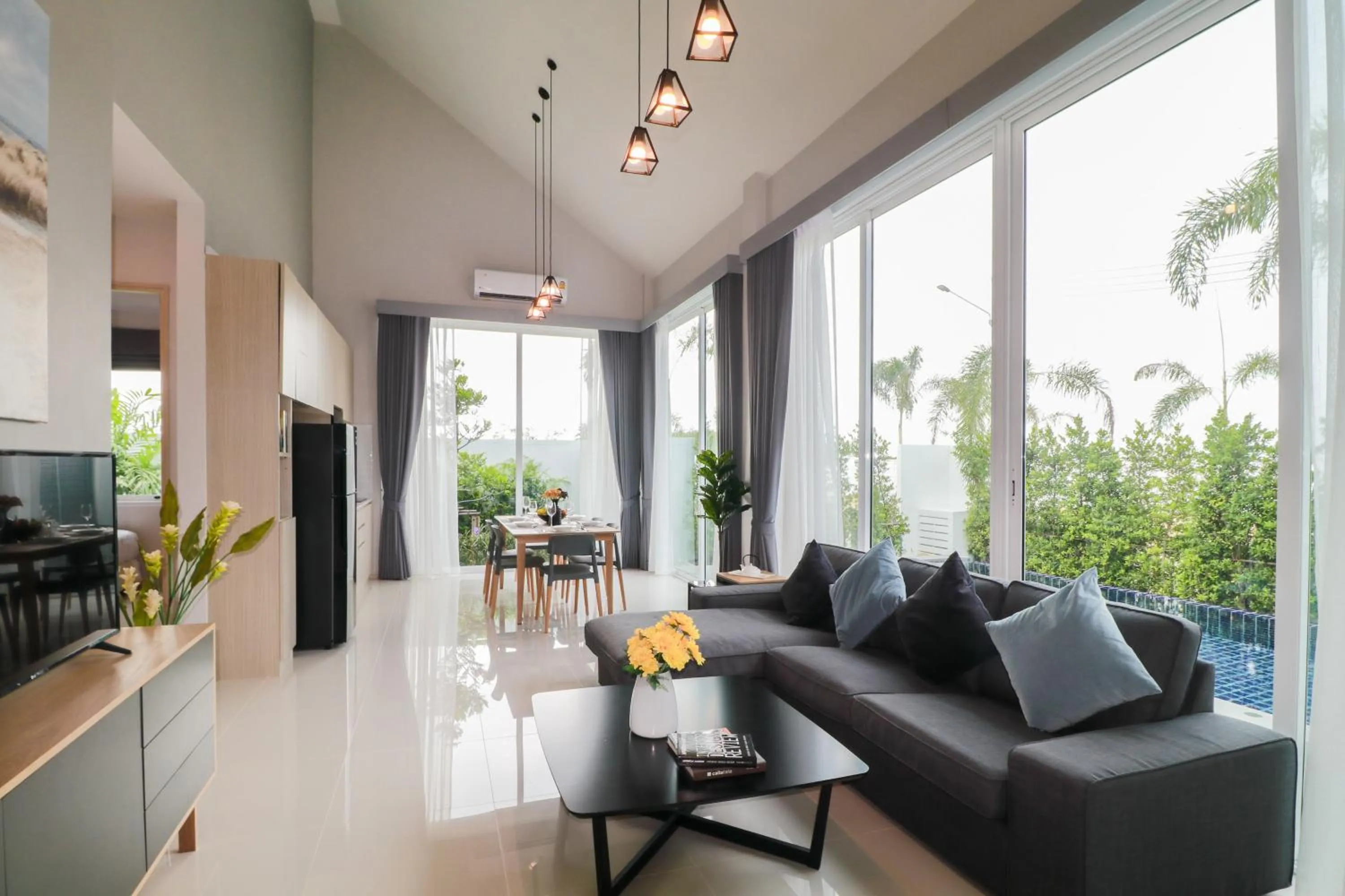 Living room in Chaum Haus Pool Villas