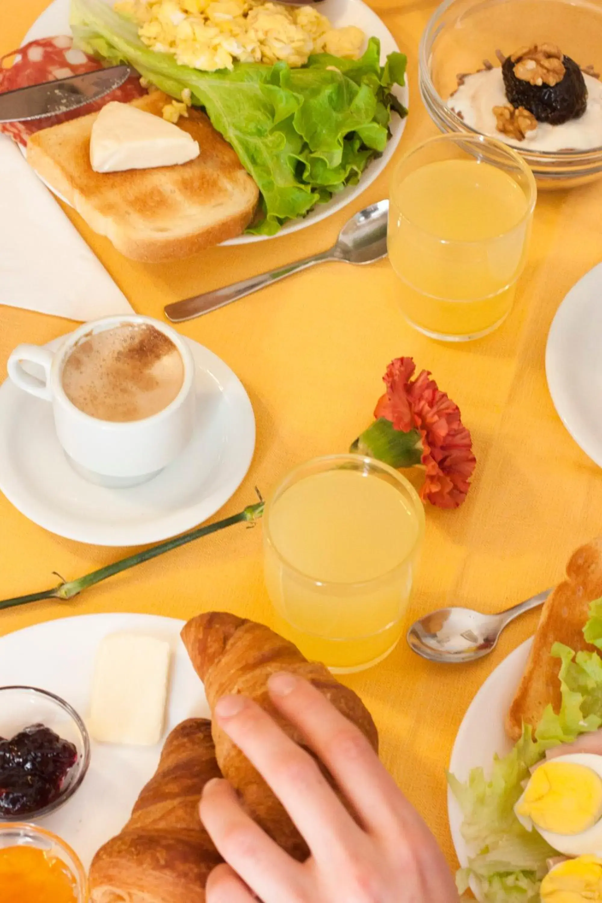 Food close-up, Breakfast in Hotel Rex