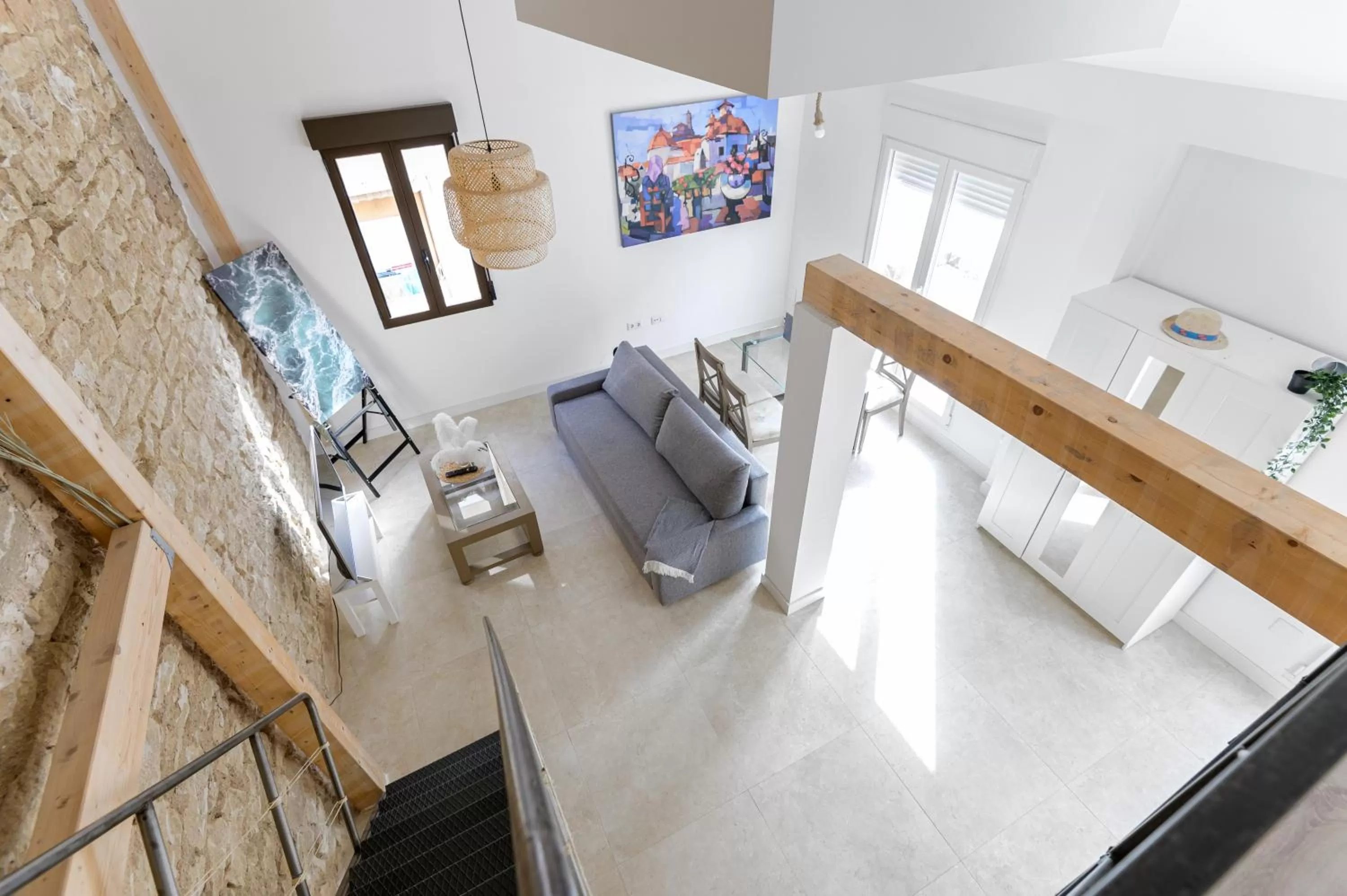 Living room in Soho Boho Apartments - with sunny rooftop terrace and fiber optic internet