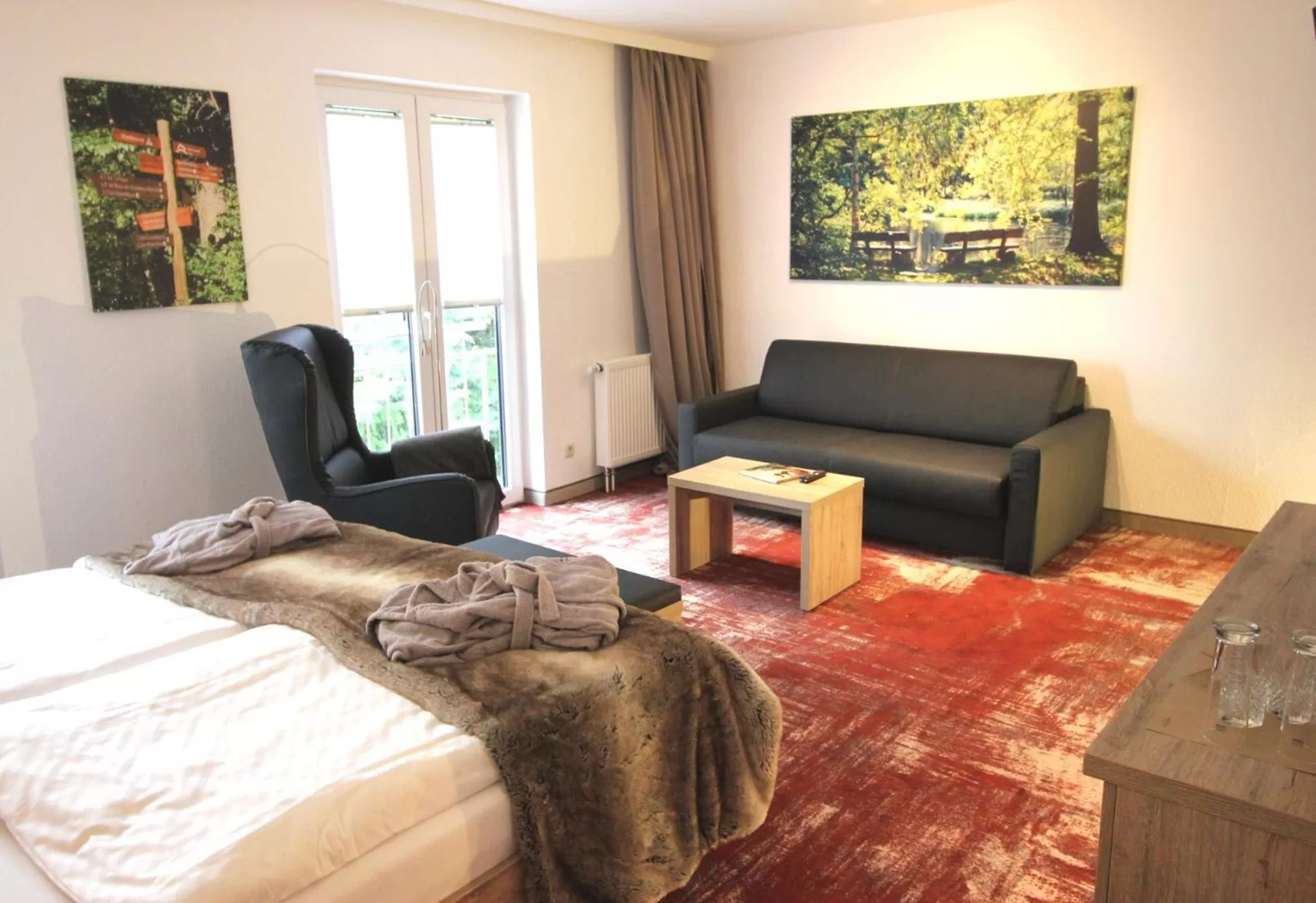 Photo of the whole room, Bed in Wellness & Ayurveda Hotel Am Eichenberg