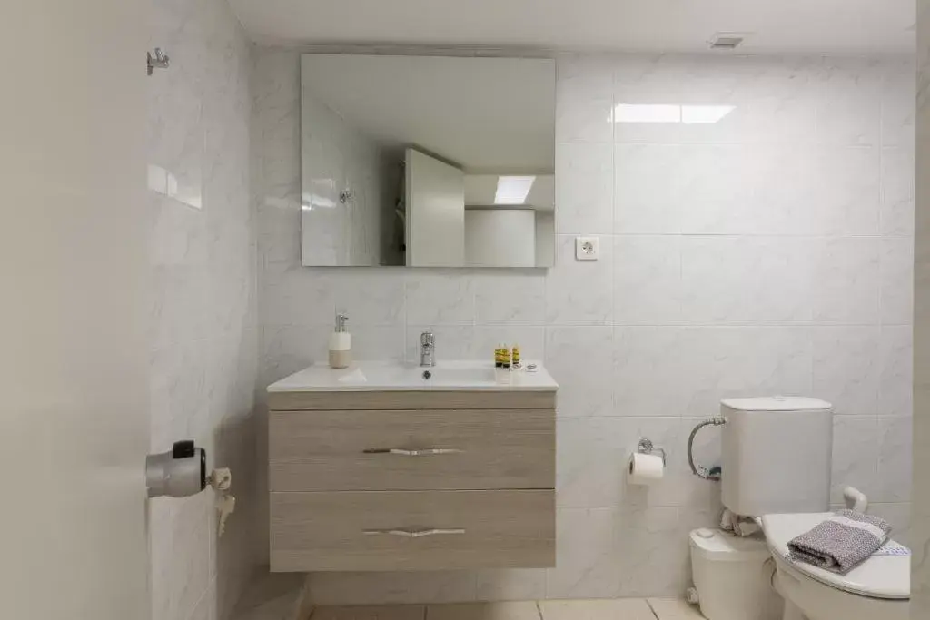 Bathroom in Zappeoion Apartments-Suites