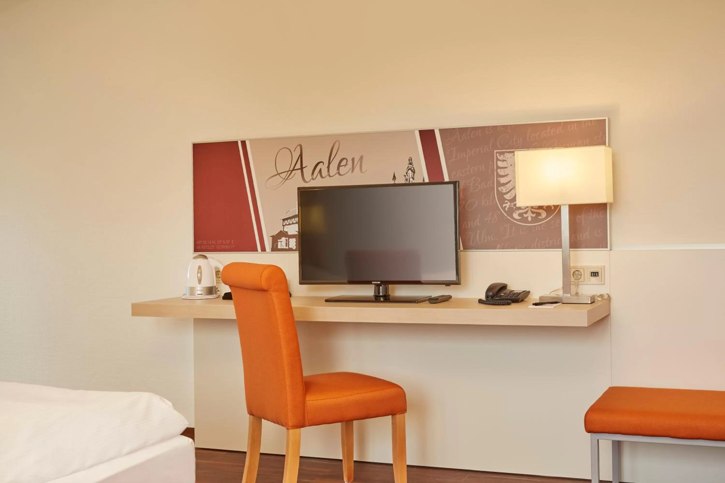 Decorative detail, Bed in H+ Hotel Limes Thermen Aalen