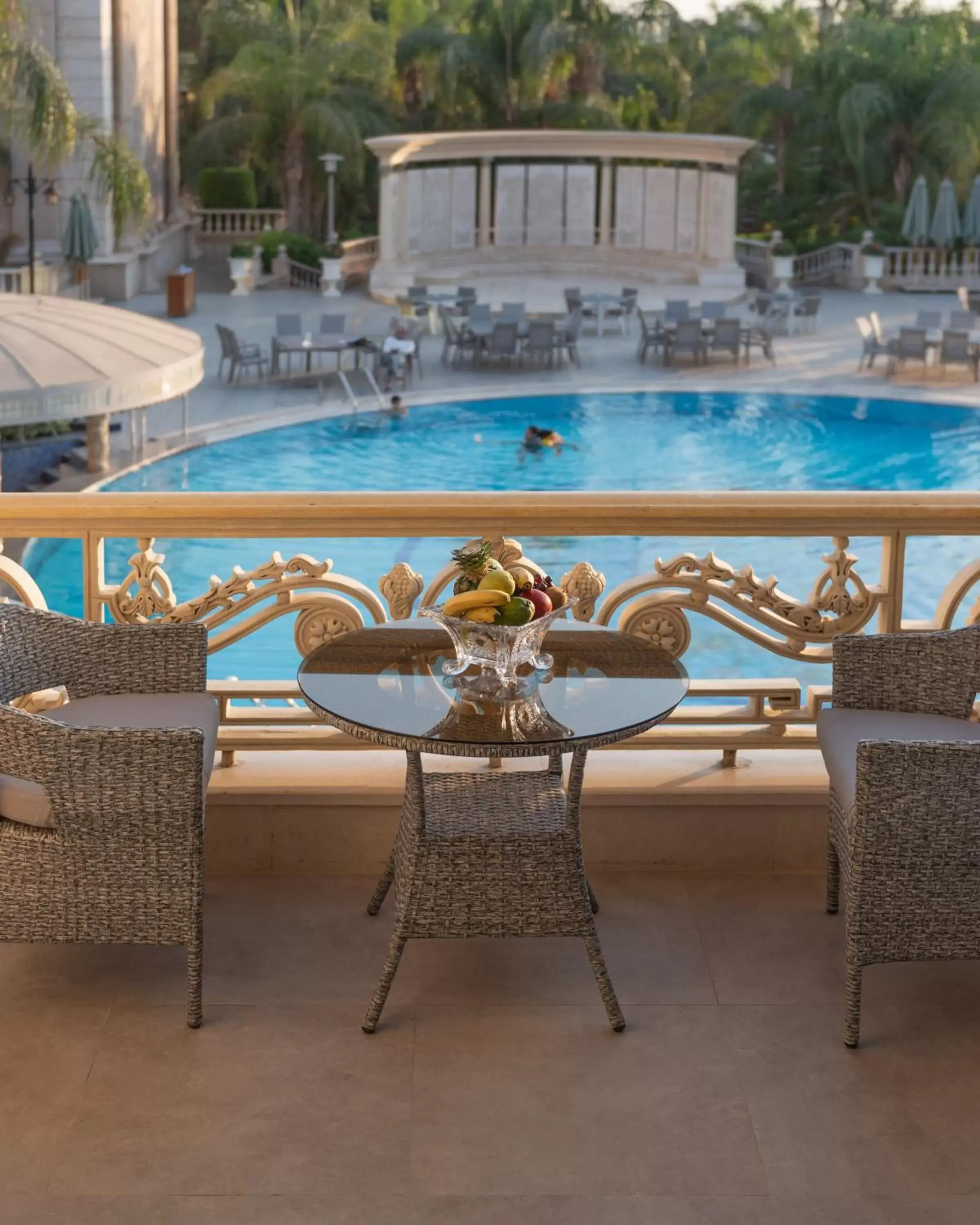 Balcony/Terrace, Swimming Pool in Al Masa Hotel