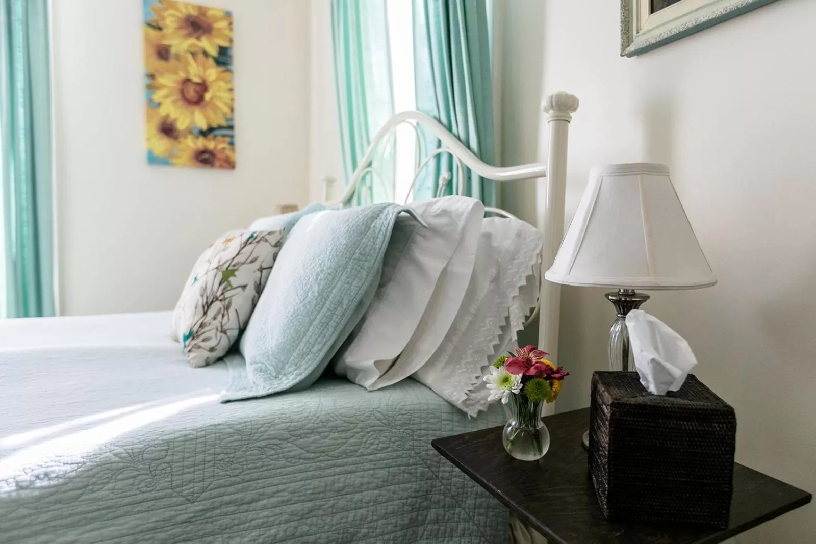 Bed in The Babcock House