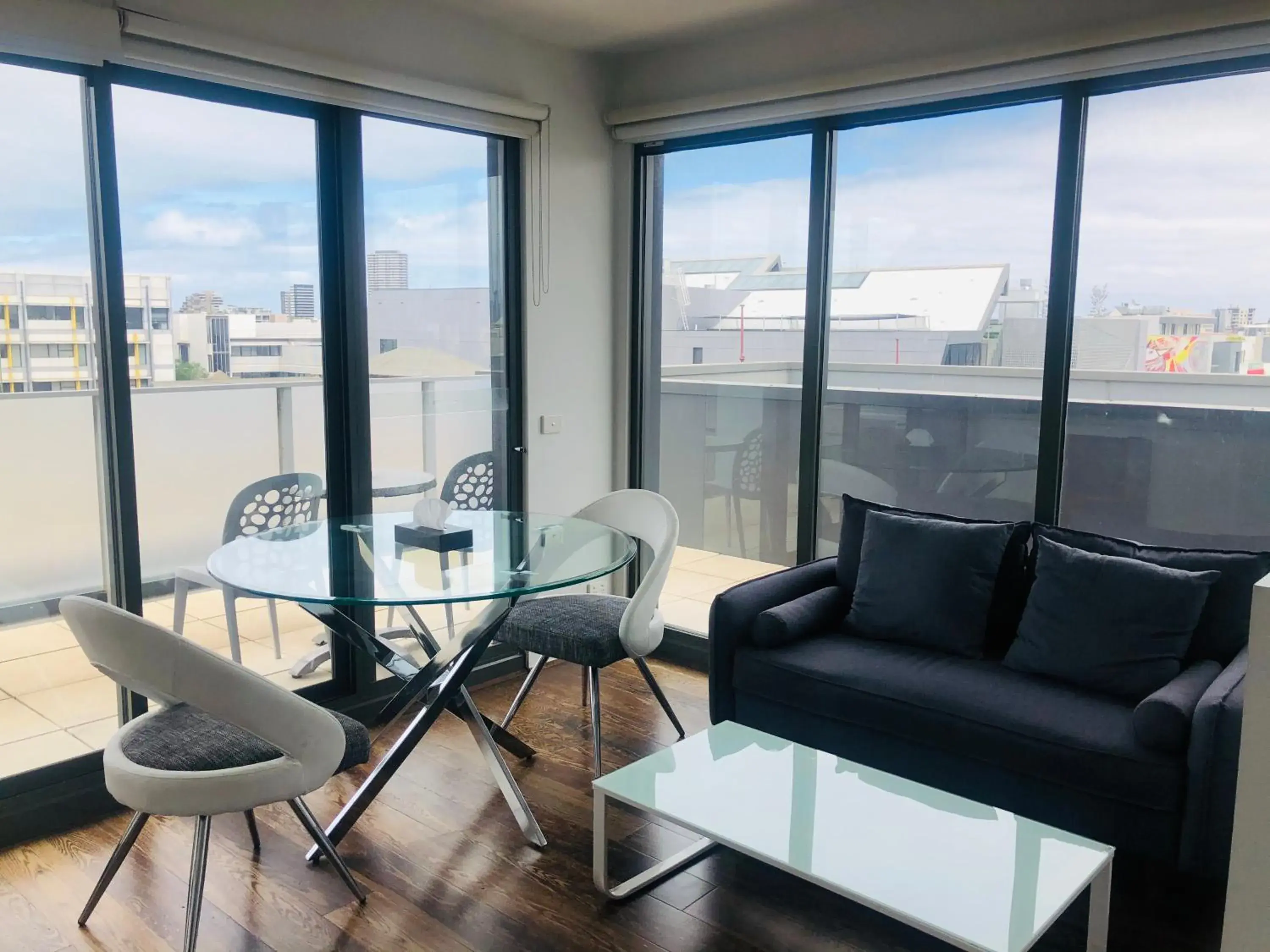 Seating Area in Hiigh Apartments