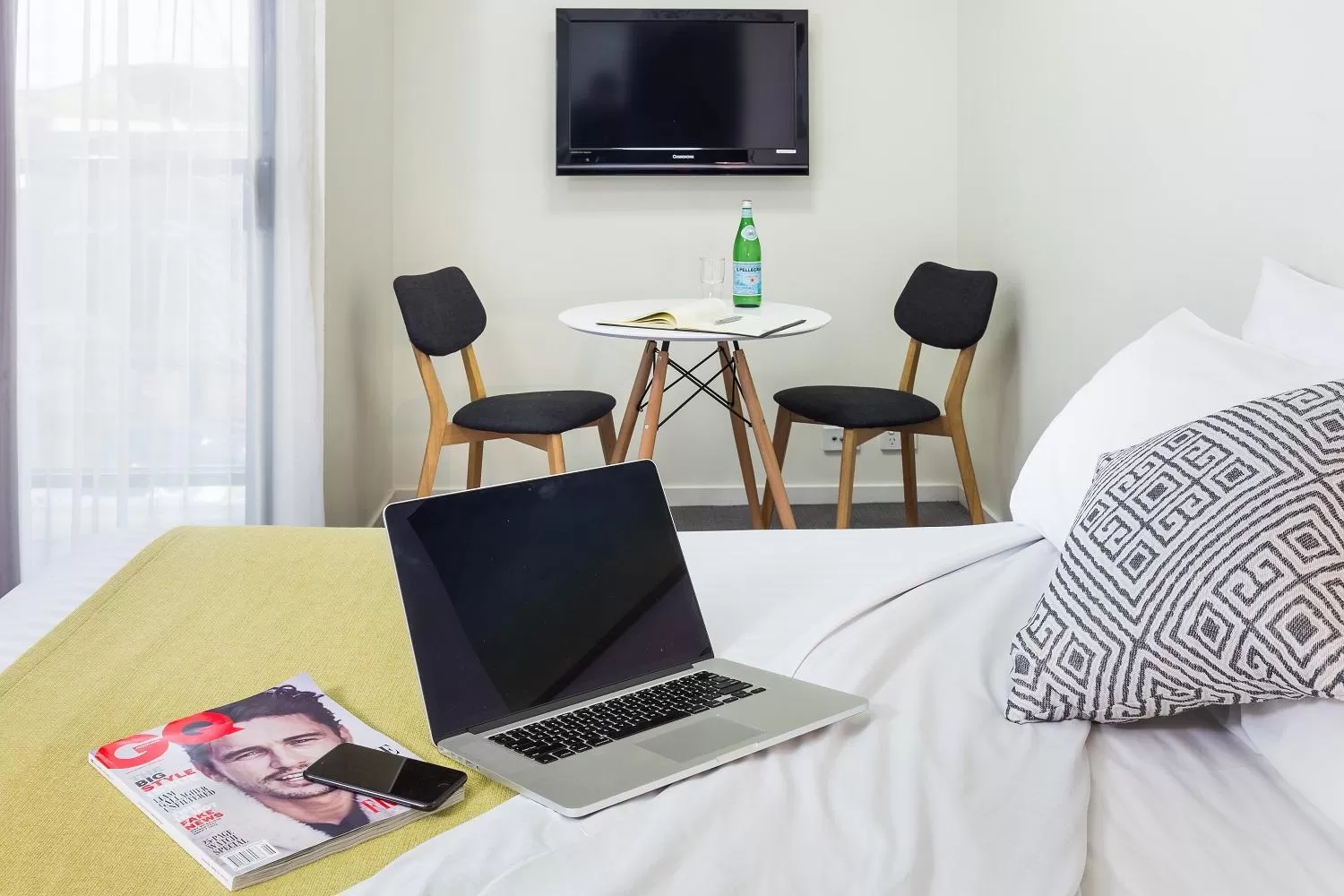 Bedroom, Bed in City Edge North Melbourne Apartment Hotel