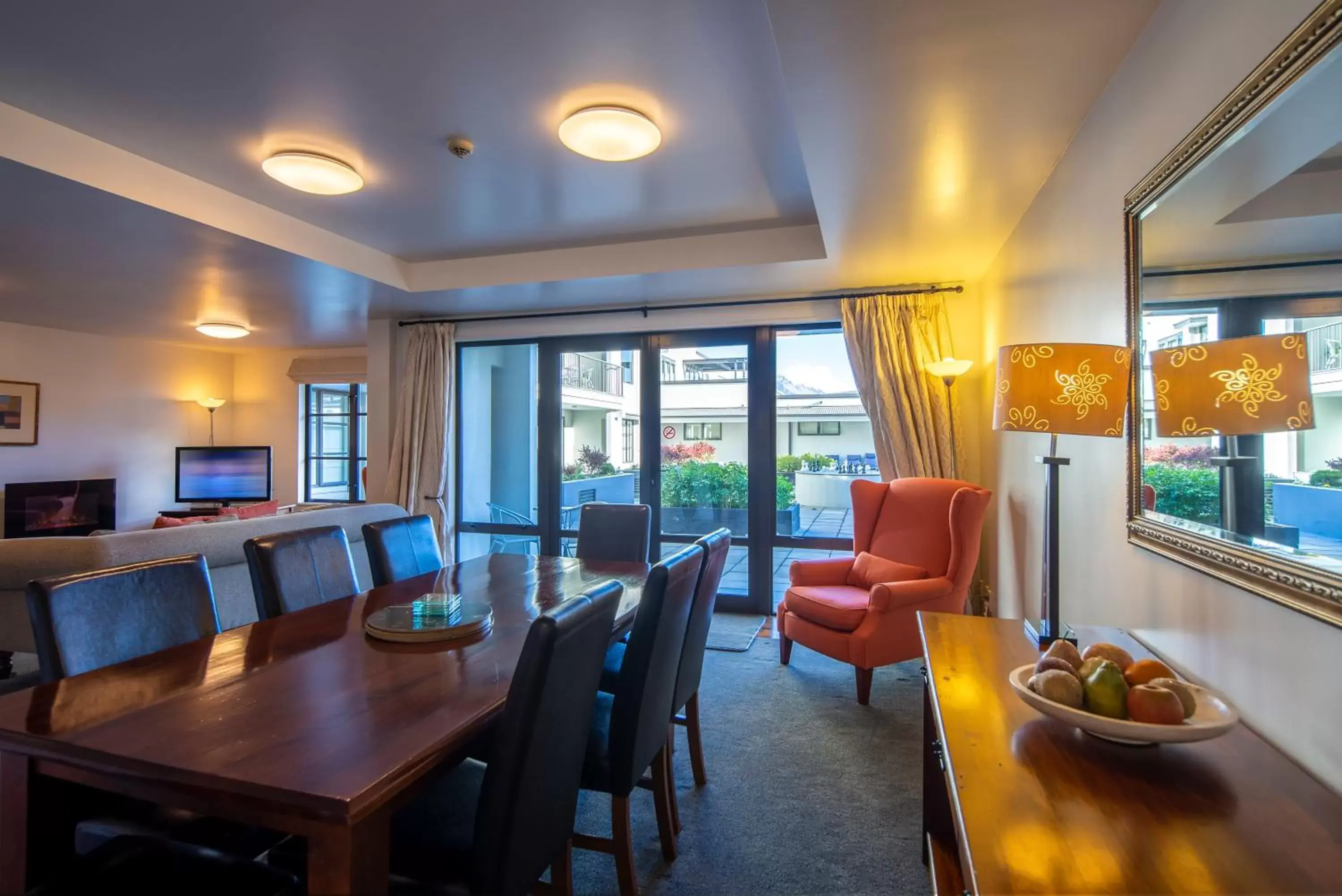 Dining area in The Glebe Apartments