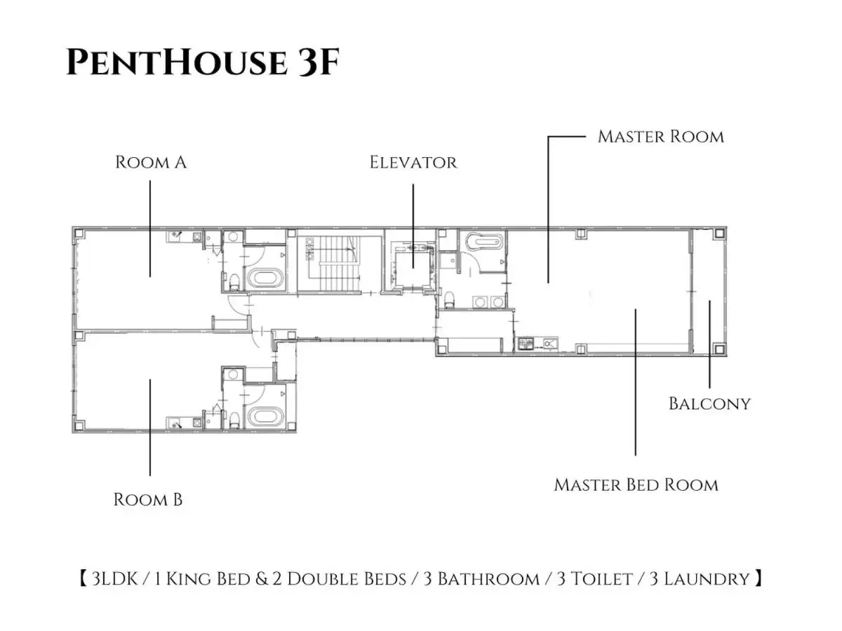 Floor Plan in THE ROOT2 HOTEL