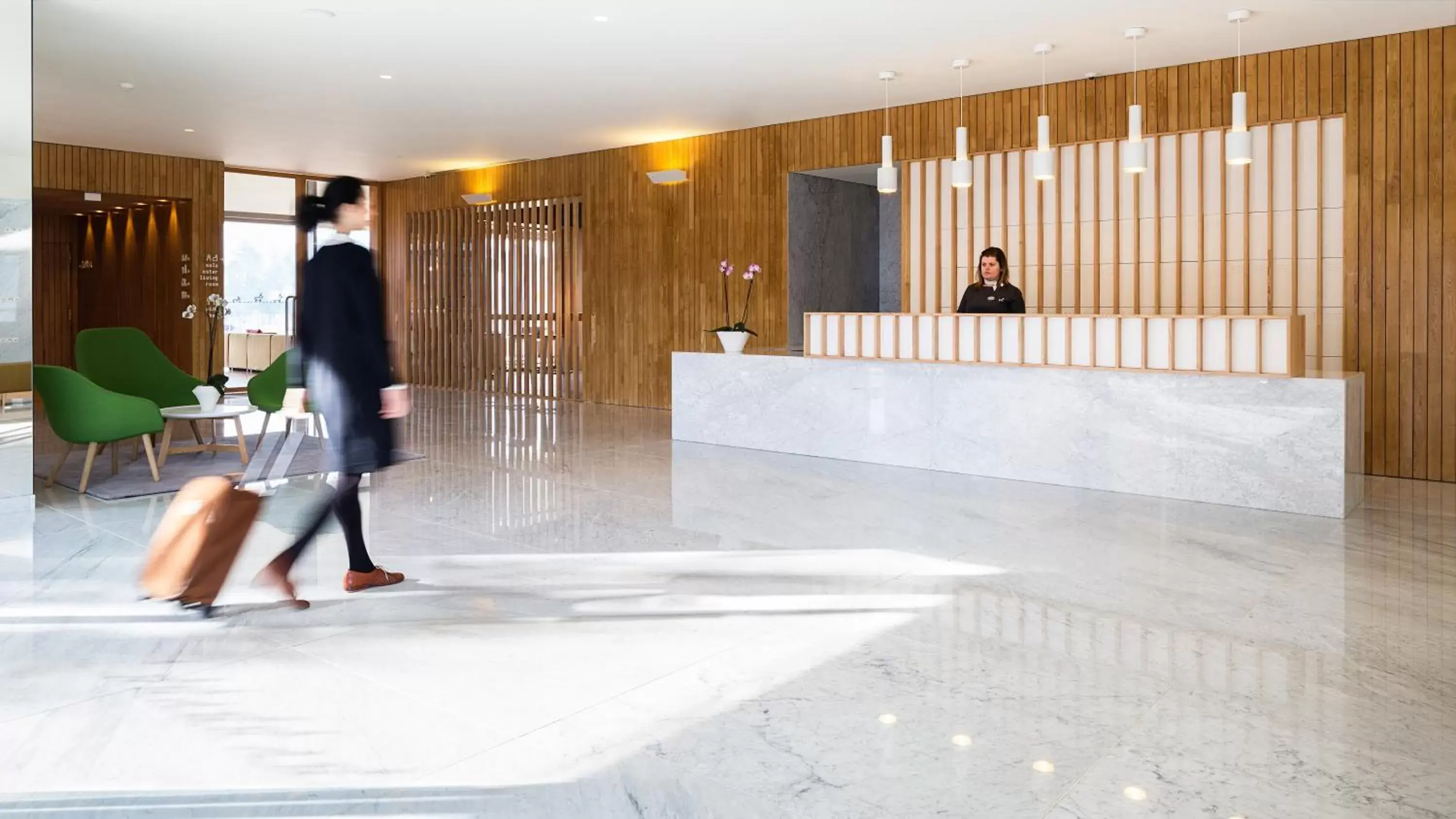 Lobby or reception in Hotel Minho