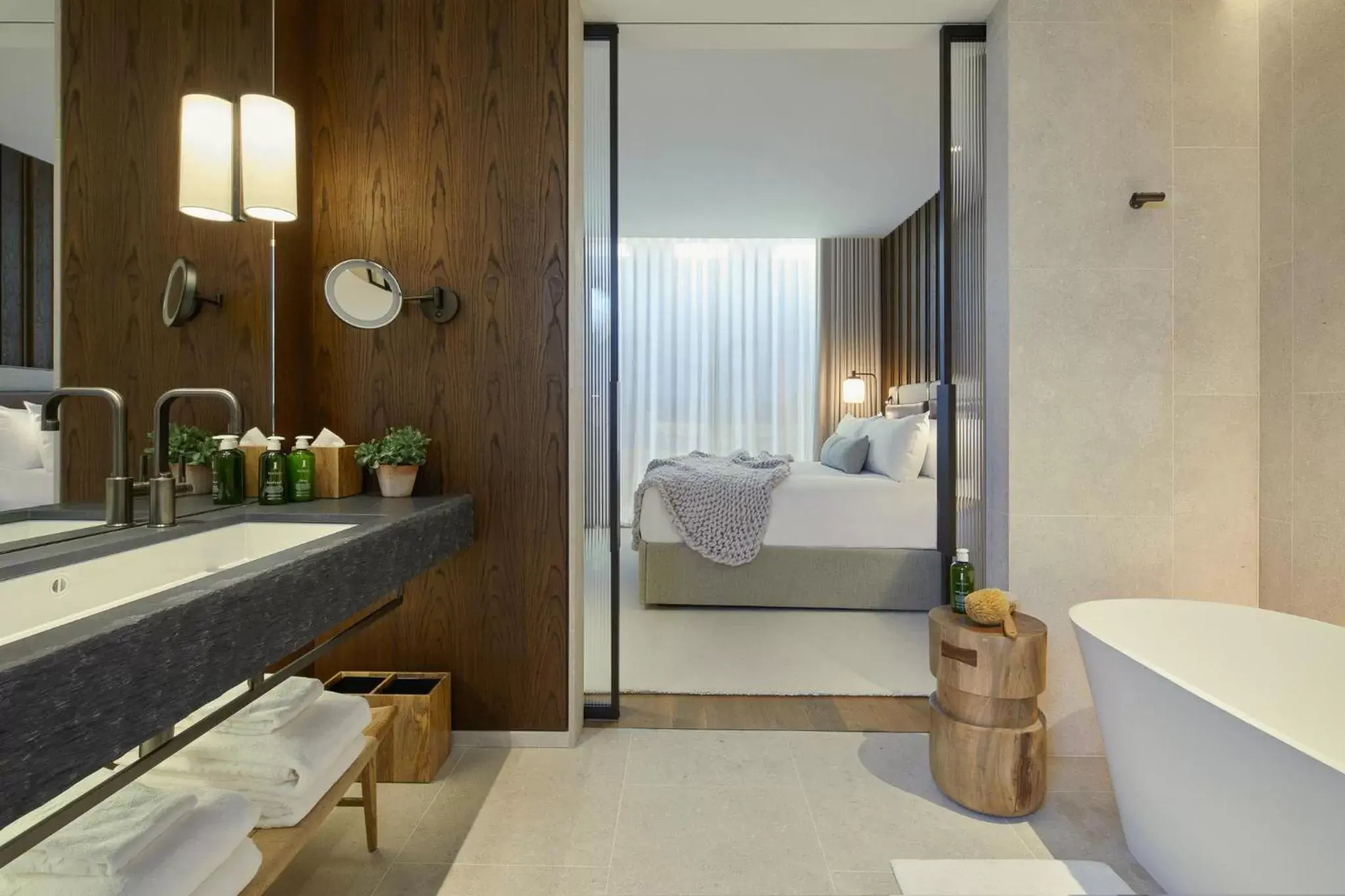 Bed, Bathroom in 1 Hotel Mayfair
