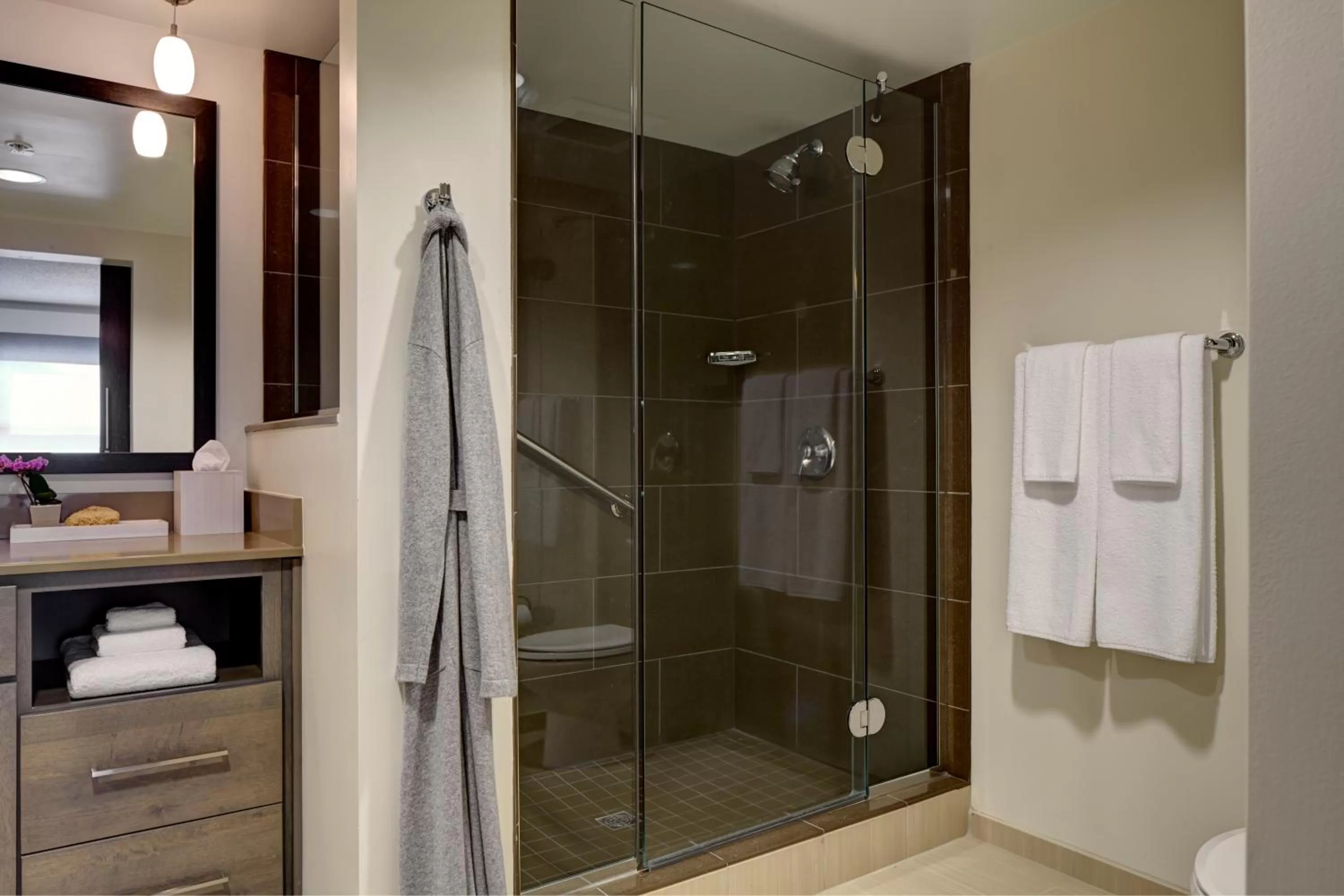 Shower in Hyatt Place Sacramento International Airport