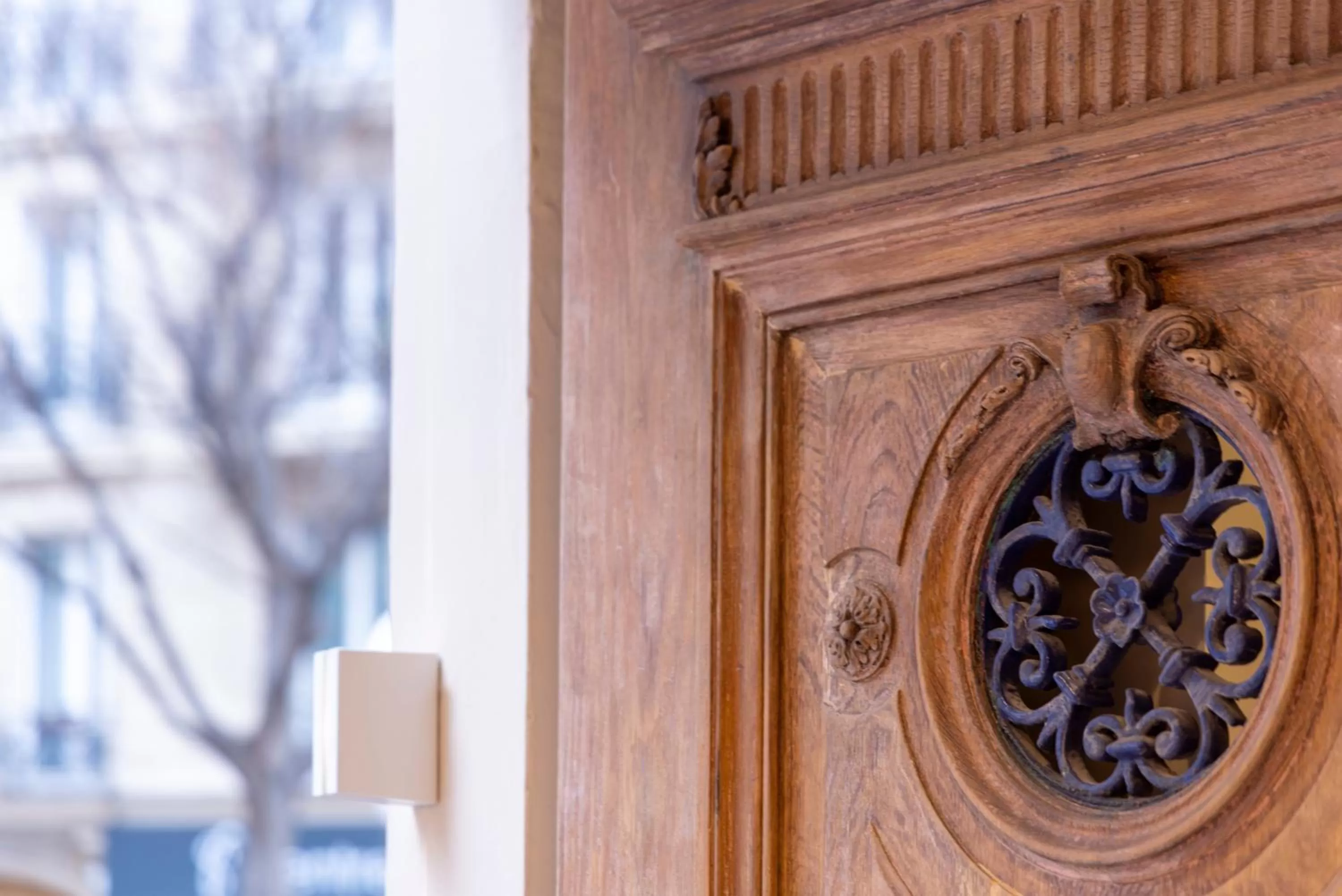 Decorative detail in Hôtel Beige