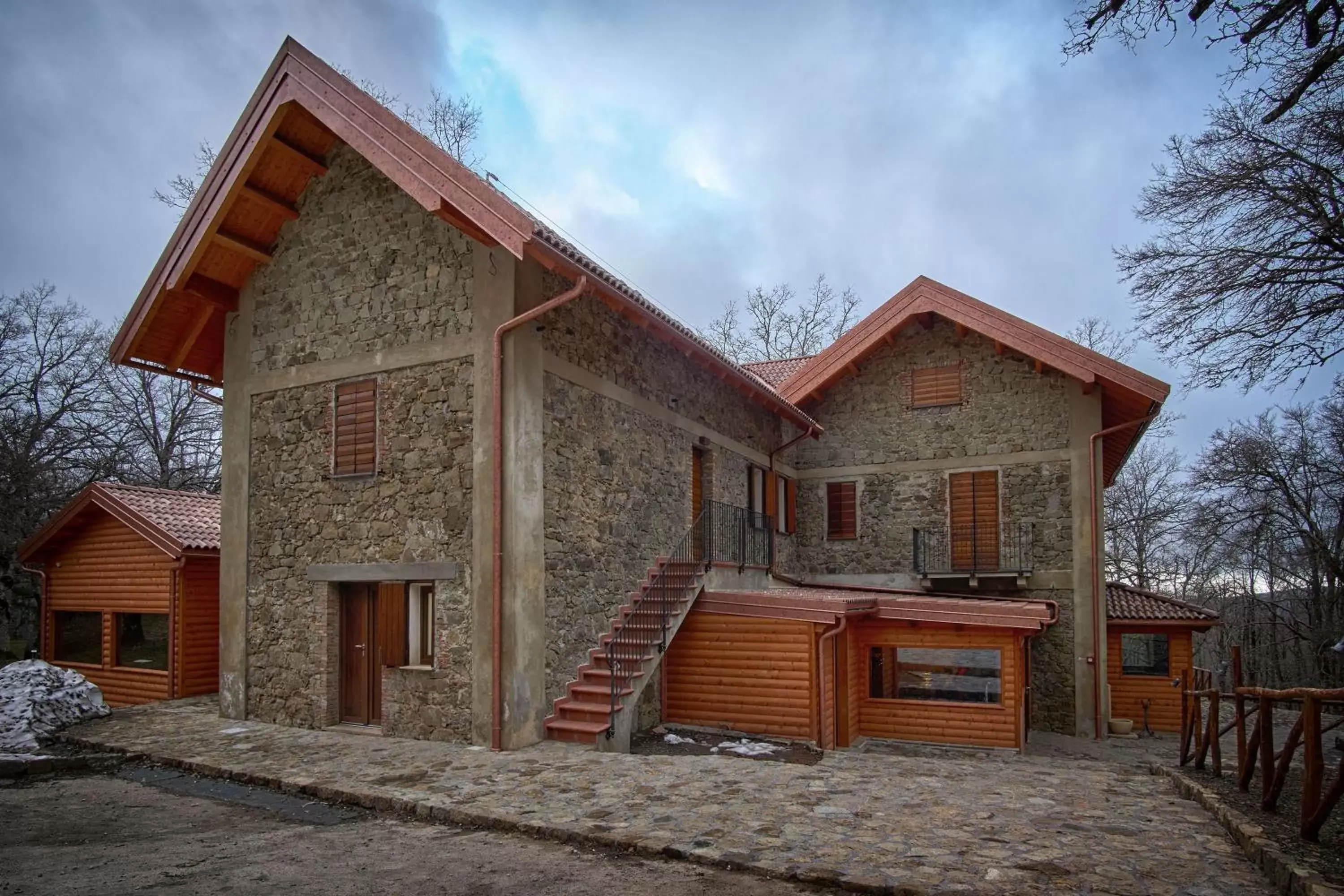Property building, Winter in Relais Villa Miraglia