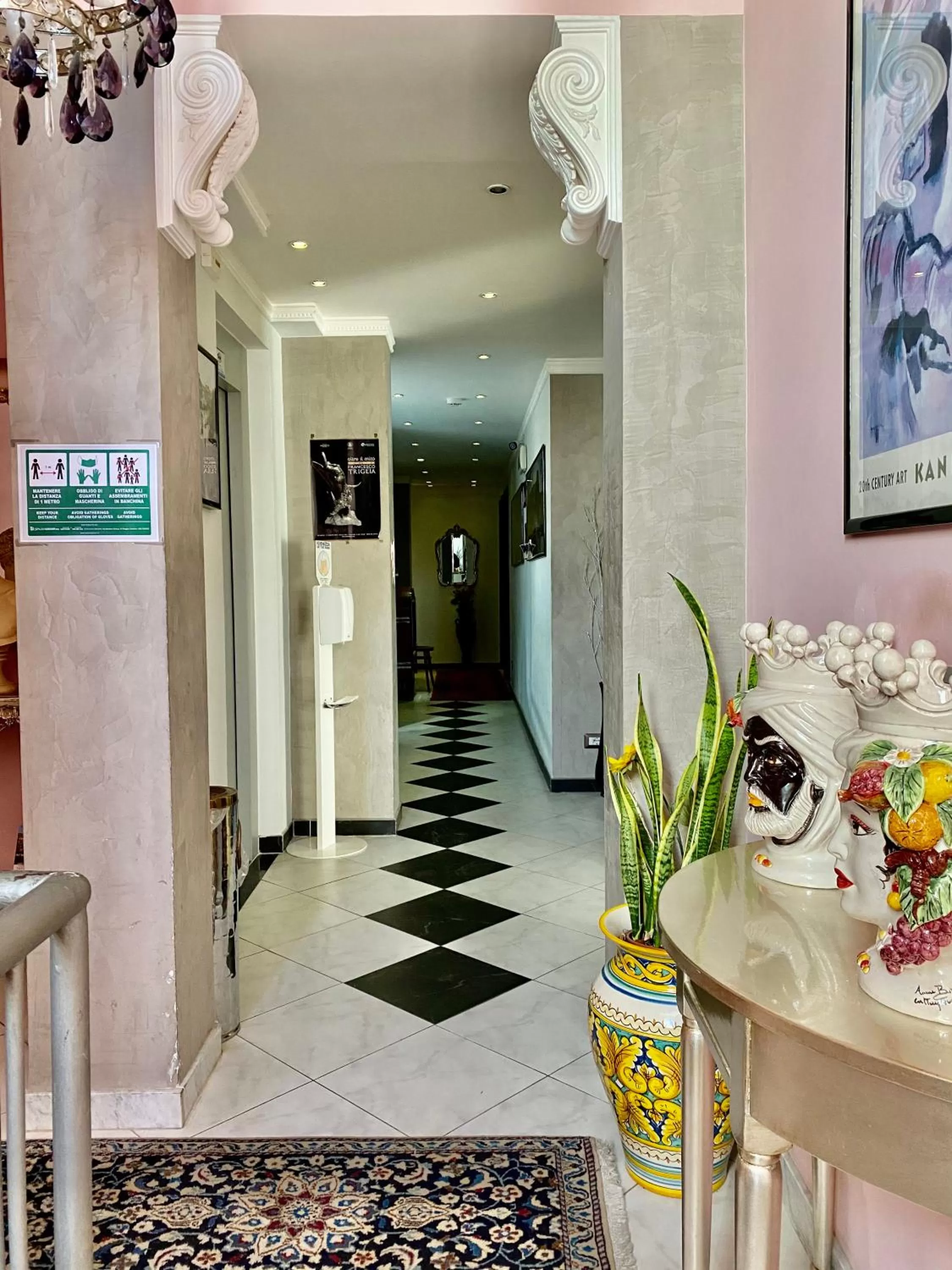 Lobby or reception in Hotel Scilla