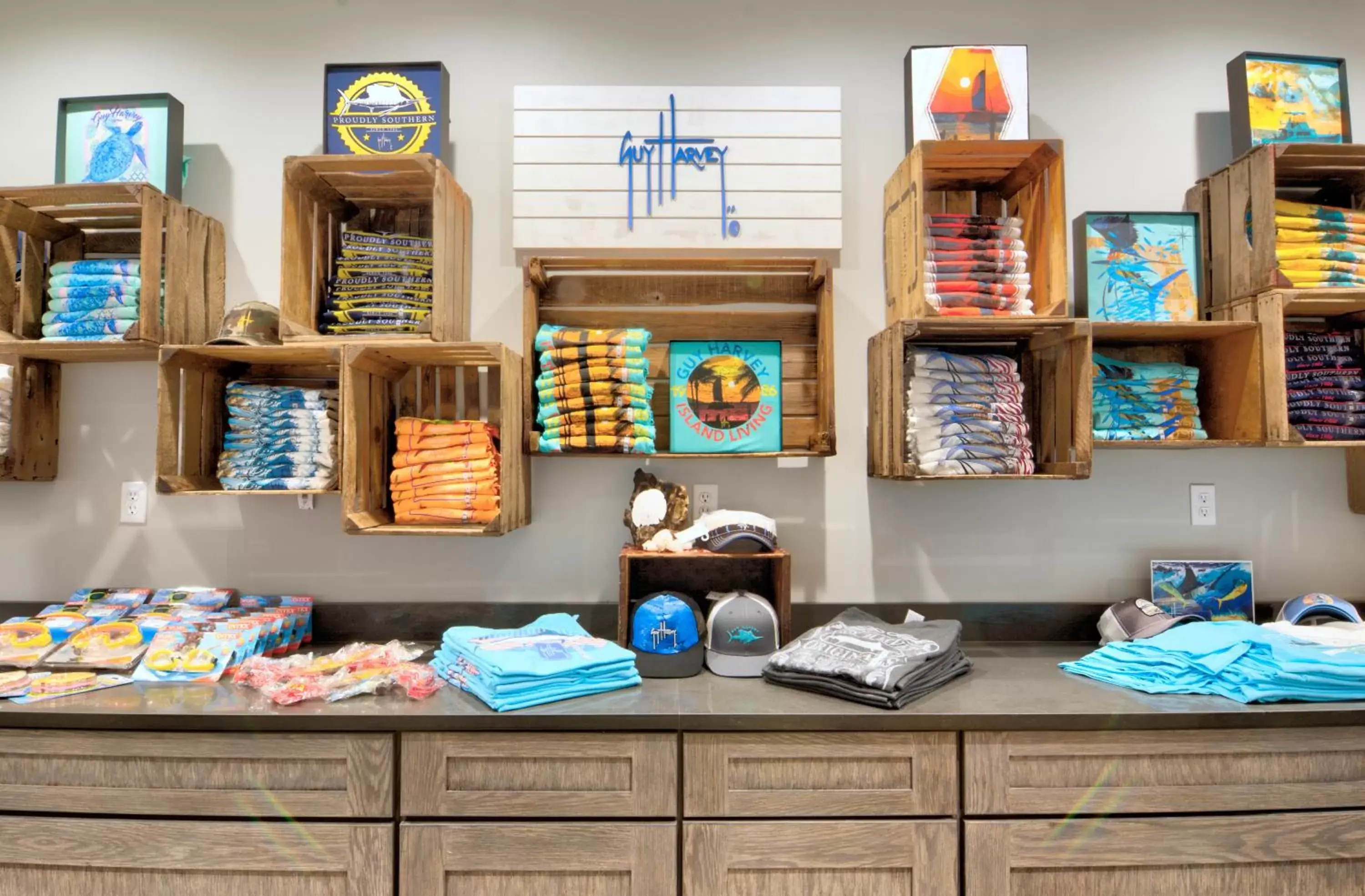 On-site shops in Guy Harvey Resort on Saint Augustine Beach