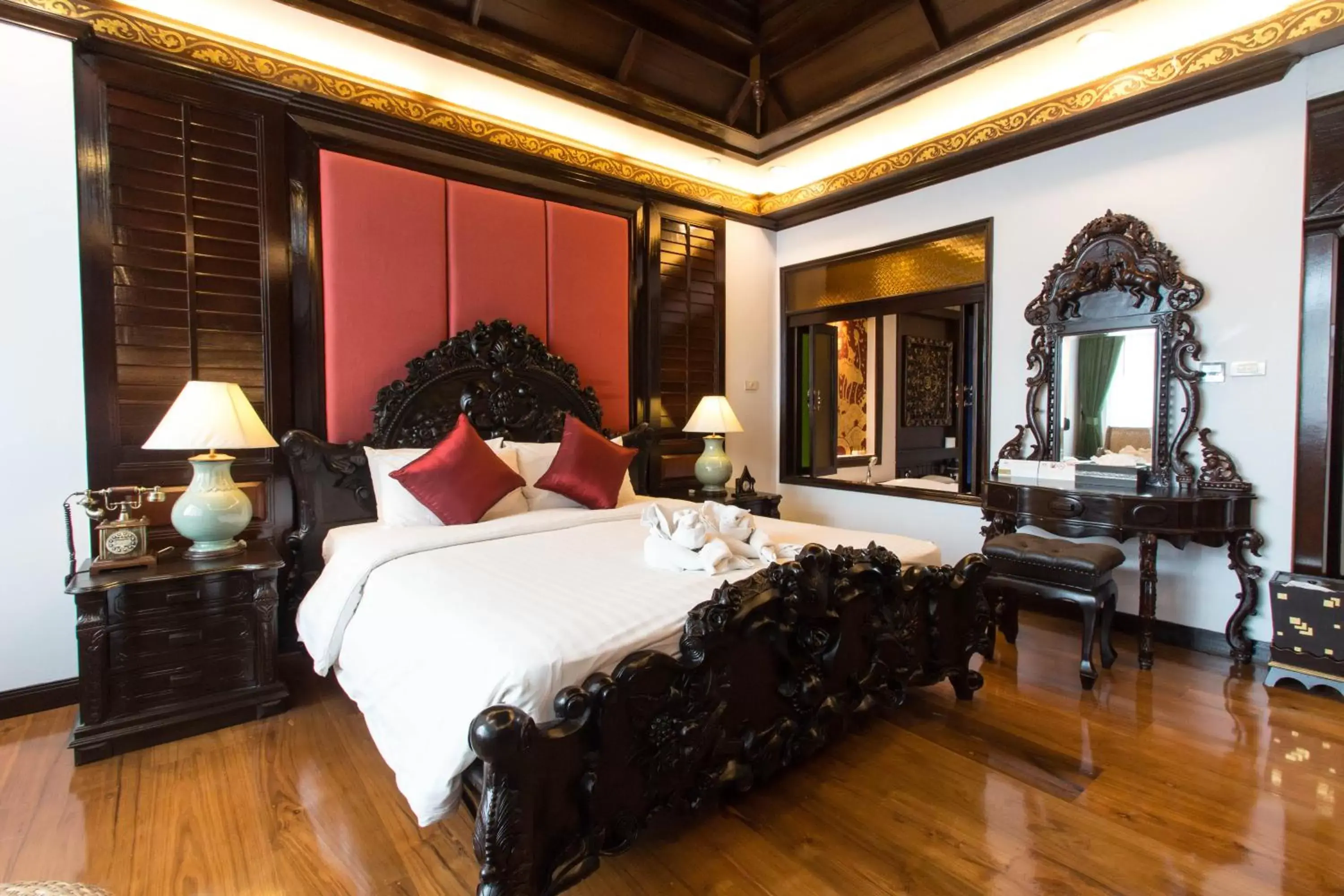Bed, Room Photo in Villa Sirilanna Hotel