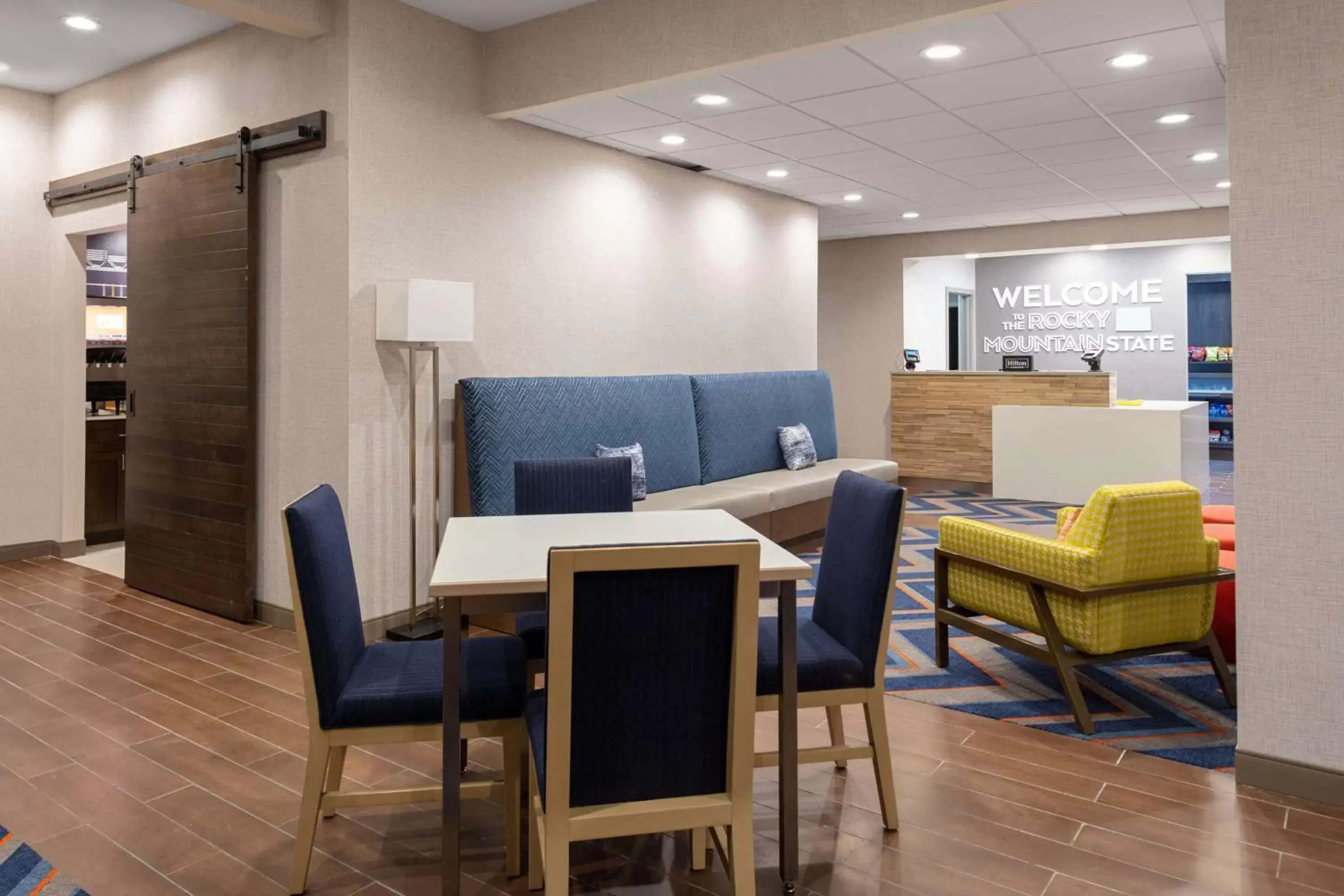 Lobby or reception, Restaurant/Places to Eat in Hampton Inn Castle Rock