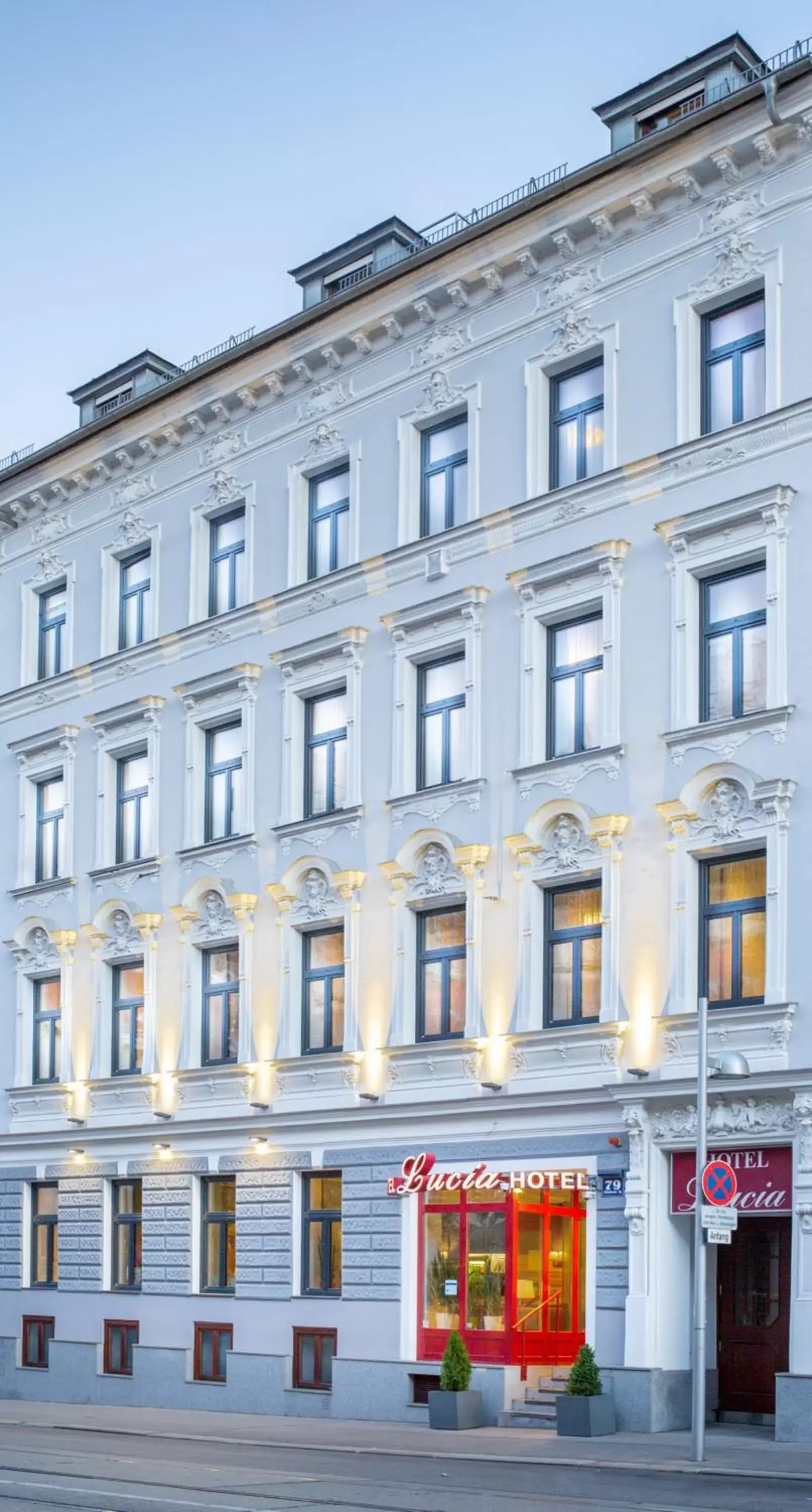 Property building in Hotel Lucia Property building in Hotel Lucia