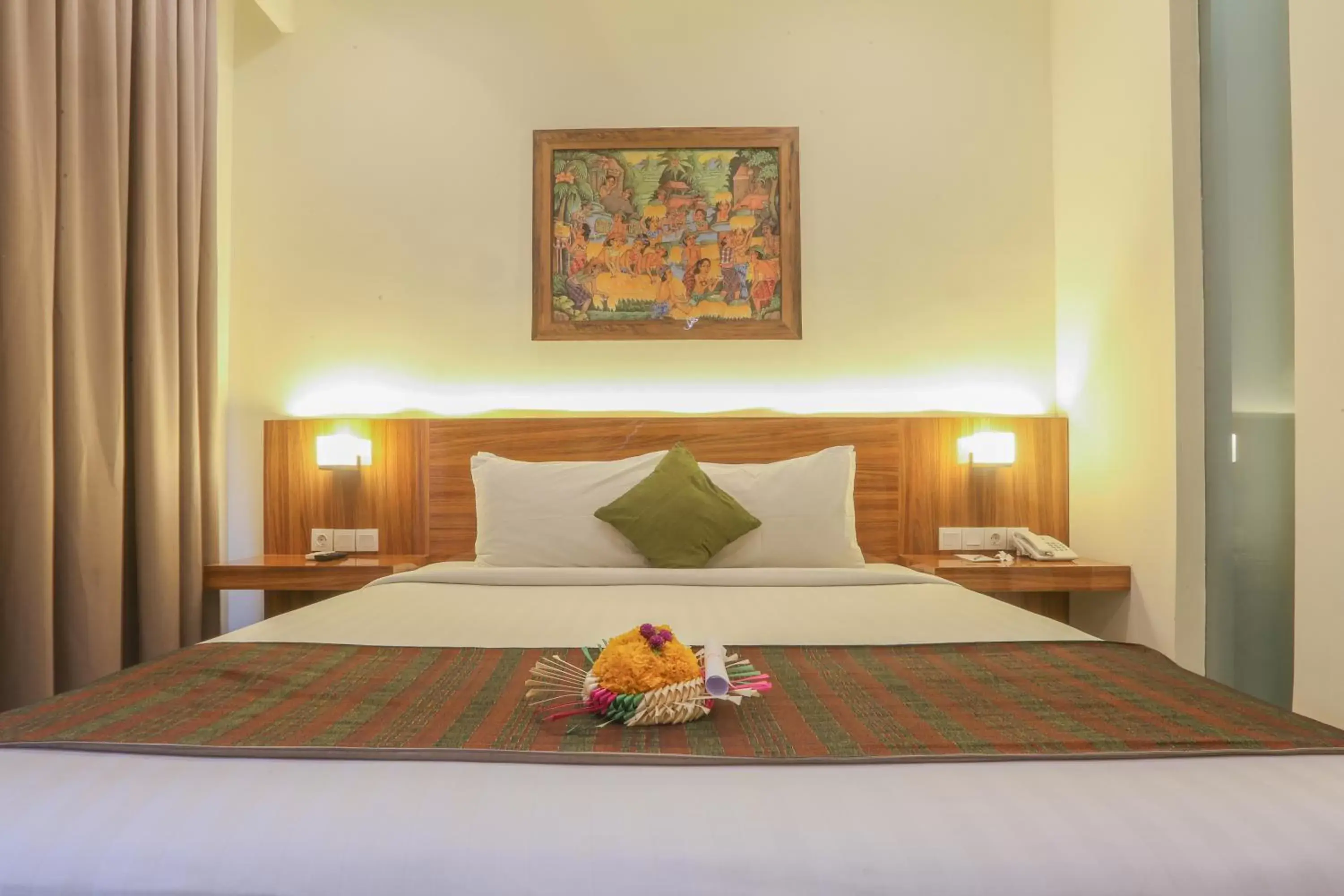 Bed in Argya Santi Resort