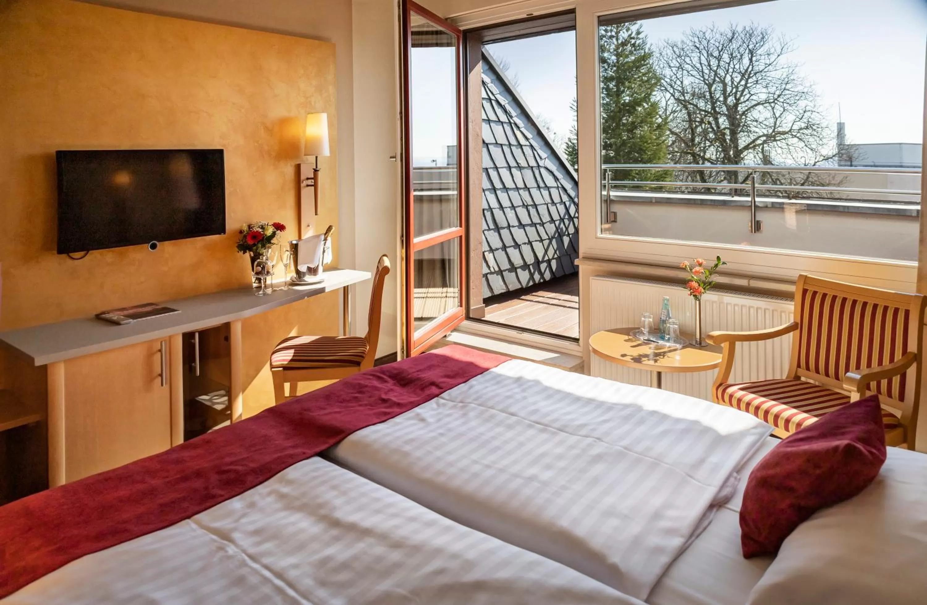 TV and multimedia, Bed in Berghotel Bastei