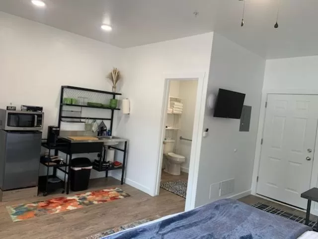 Kitchen or kitchenette in Winzig Lodge