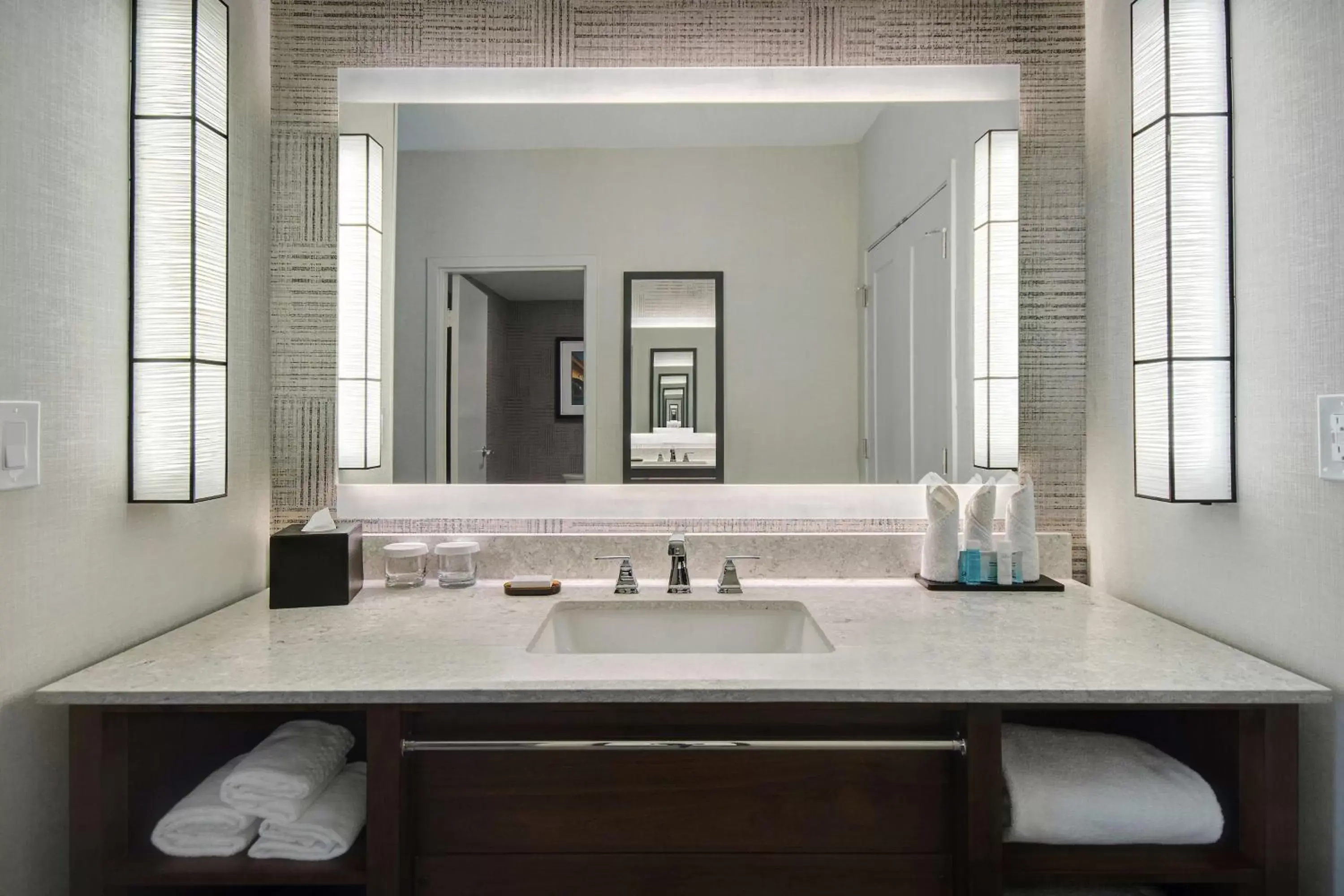 Bathroom in Embassy Suites by Hilton Detroit Metro Airport