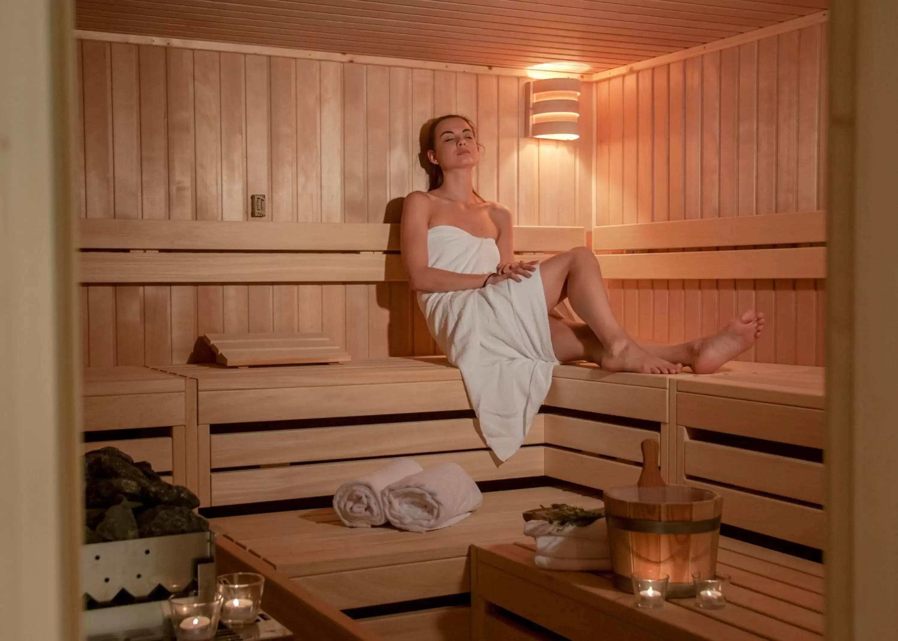 Sauna in Grand Hotel Palladium