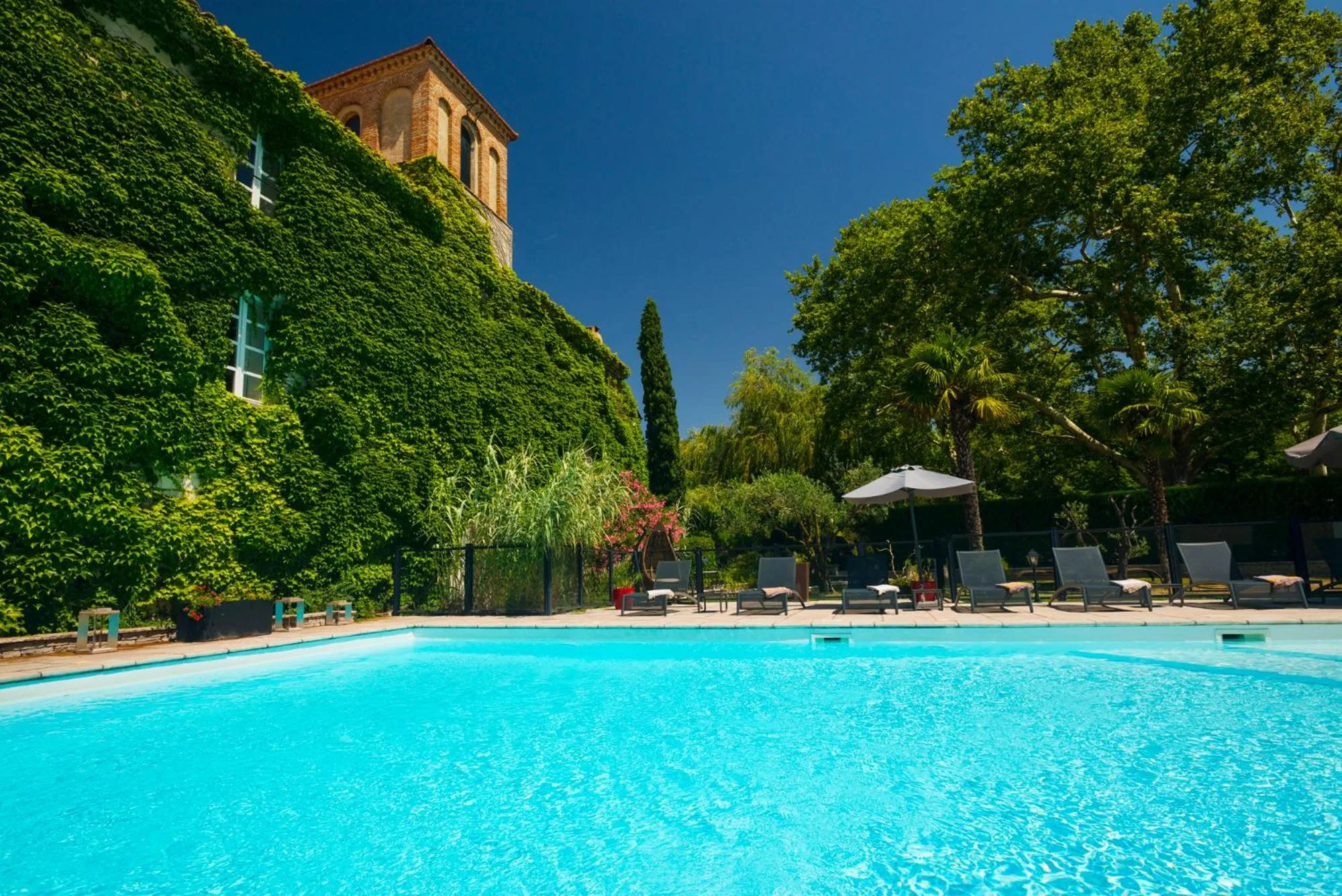 Pool view in Le Domaine Du Colombier