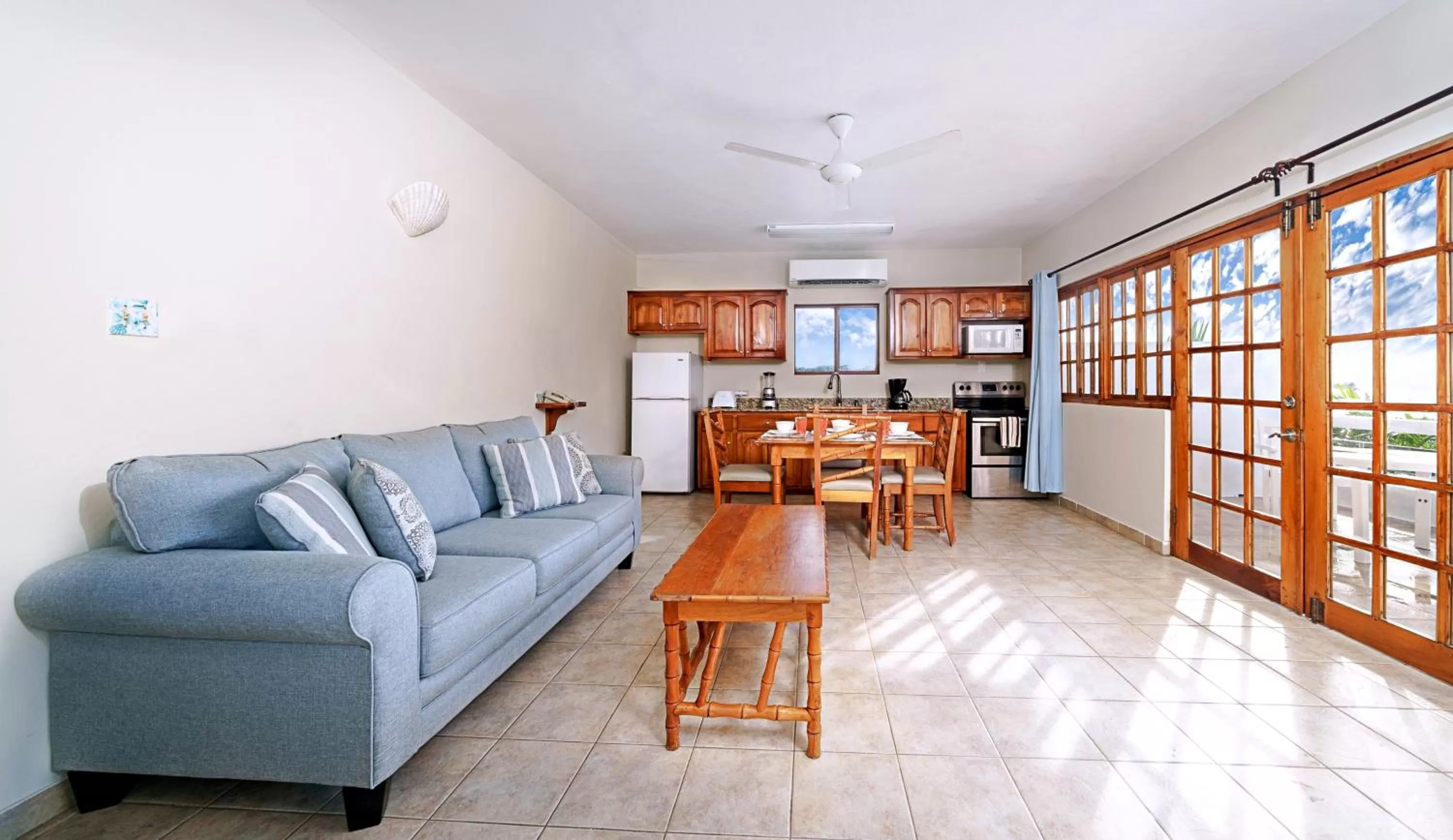 Living room, Seating Area in Beach House Condos, Negril