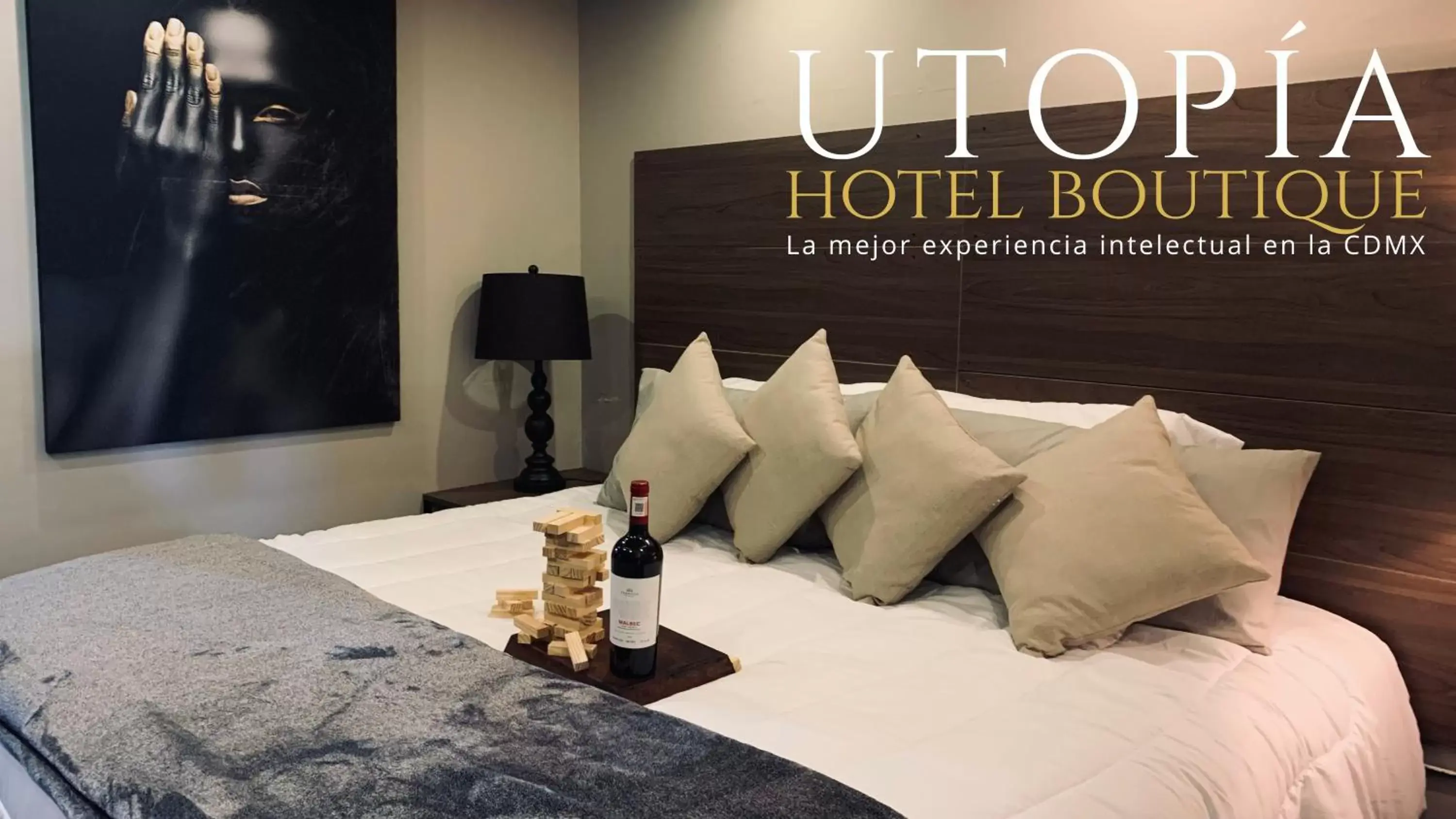 Bed in Utopía Hotel Boutique