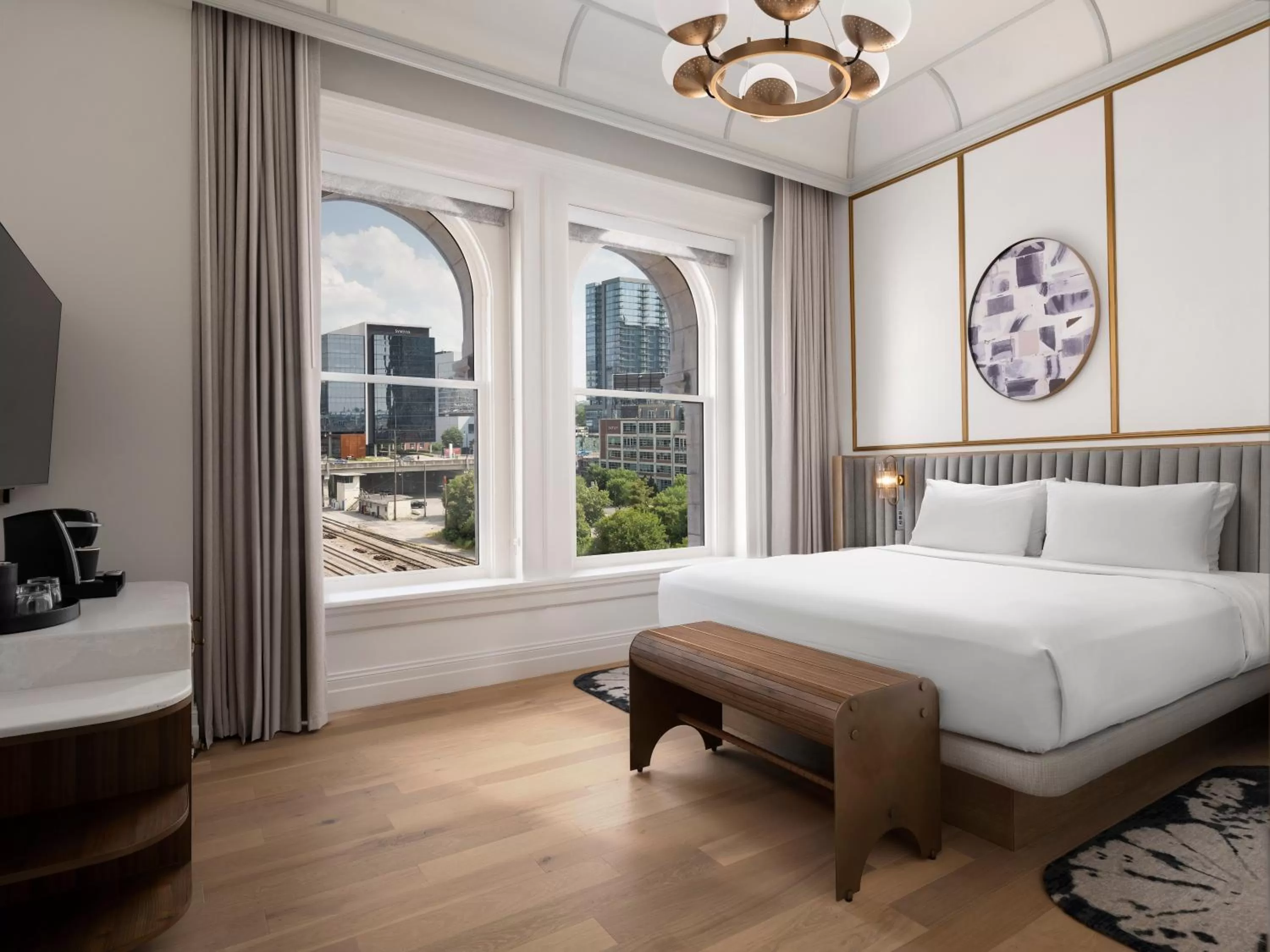 Bedroom, Bed in The Union Station Nashville Yards, Autograph Collection