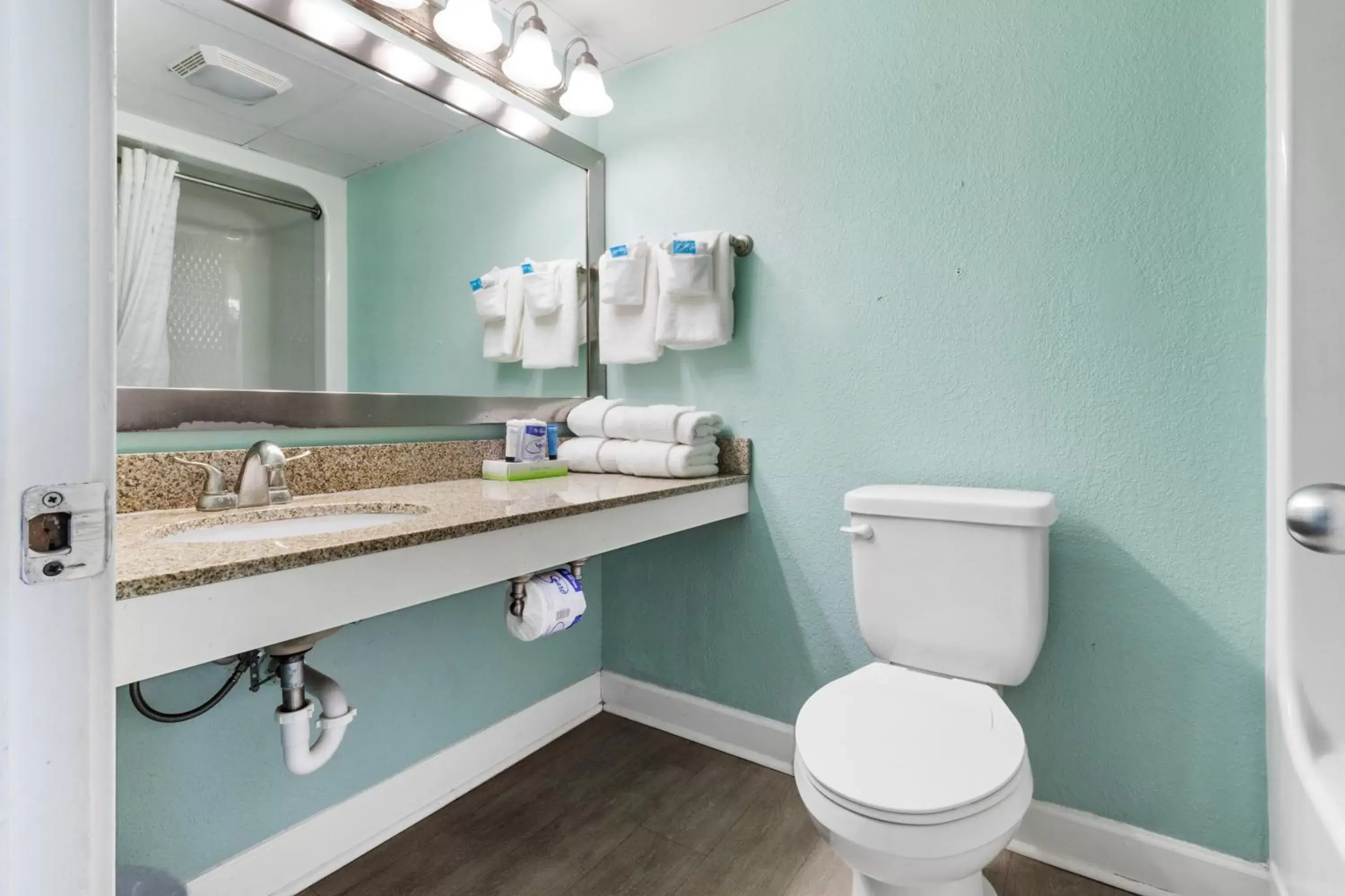 Toilet, Bathroom in Sandcastle Oceanfront Resort South Beach