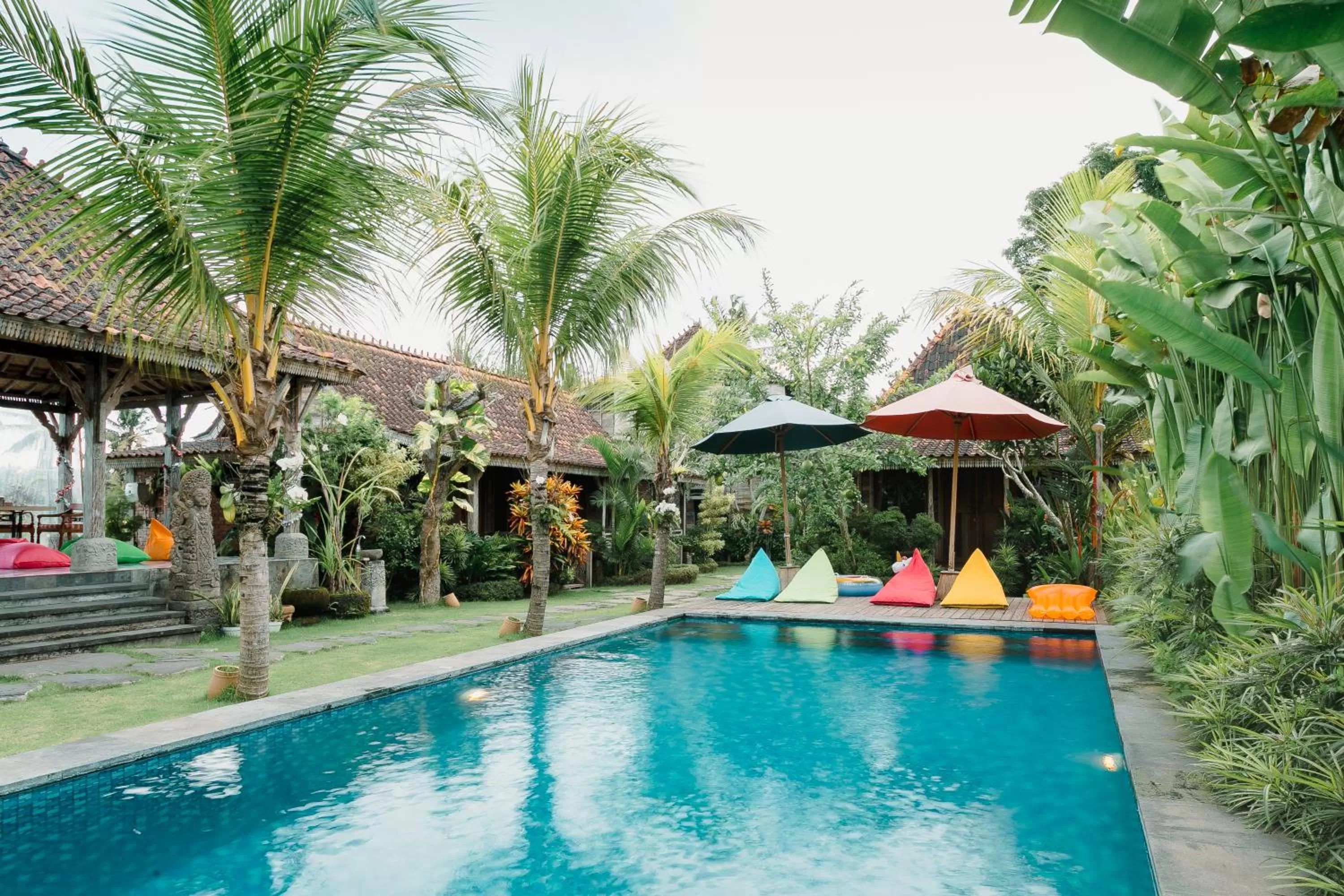 Pool view in Nauna Villa Ubud