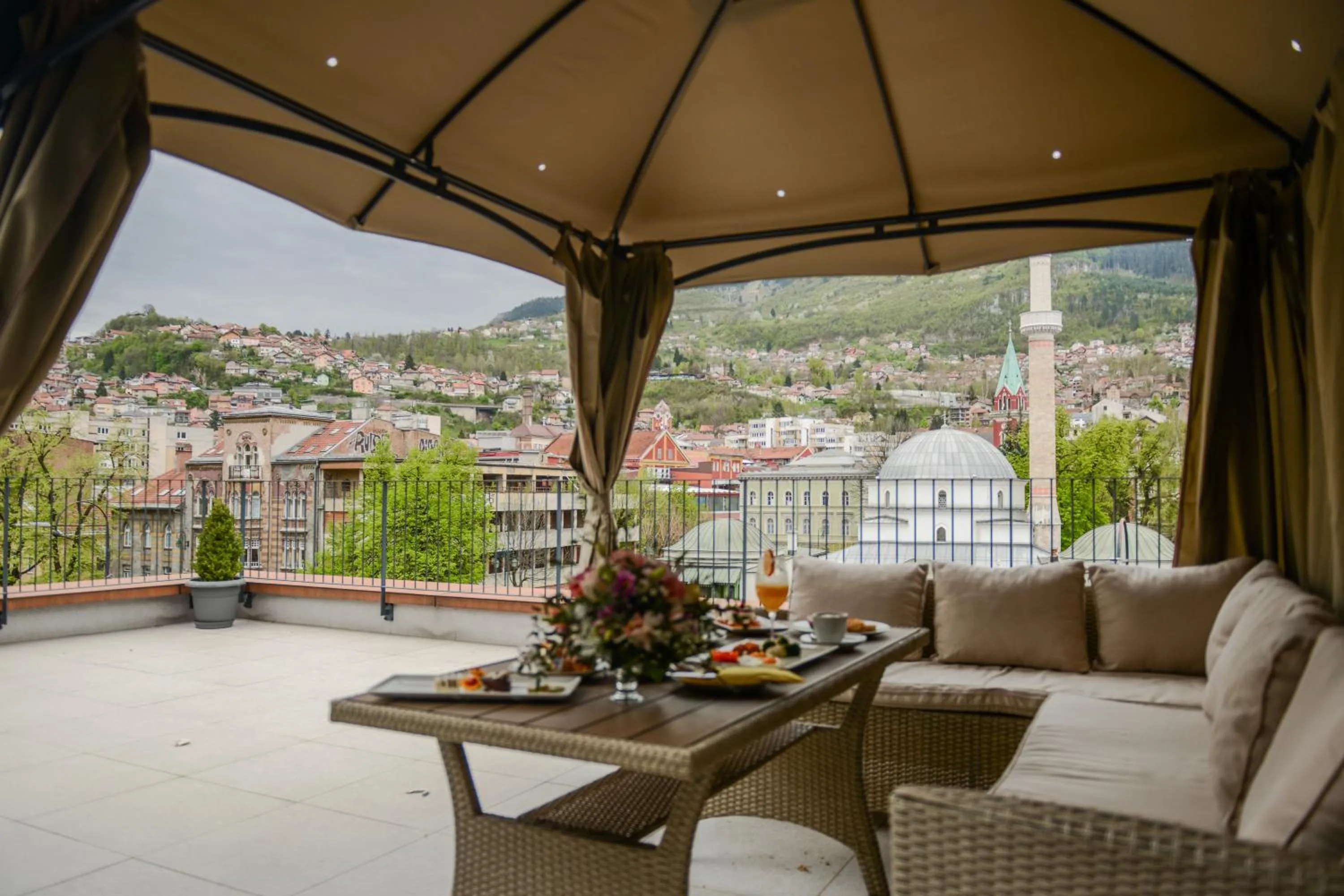 Balcony/Terrace in Hotel President Sarajevo