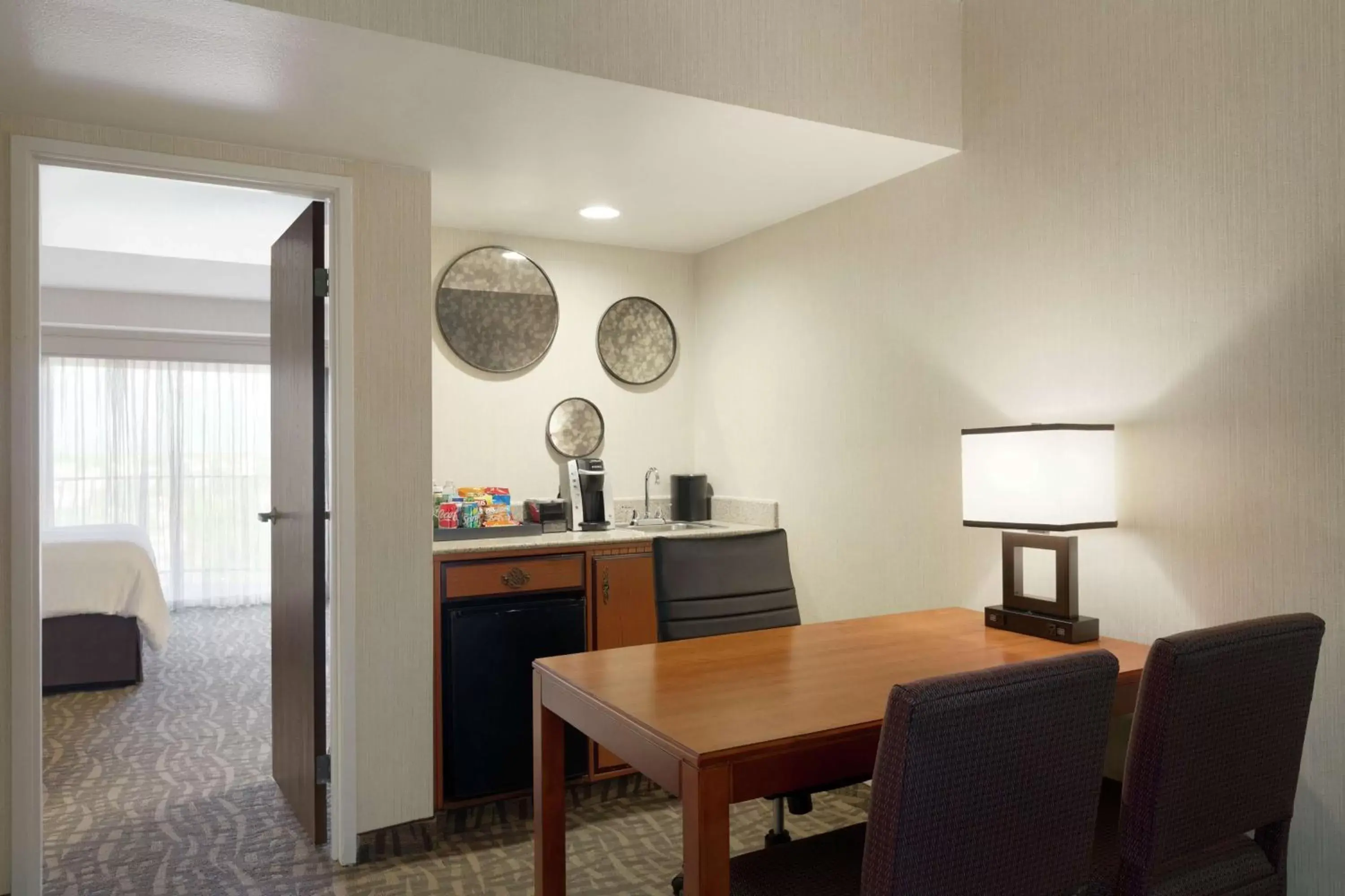 Bedroom, Dining Area in Embassy Suites by Hilton Santa Ana Orange County Airport